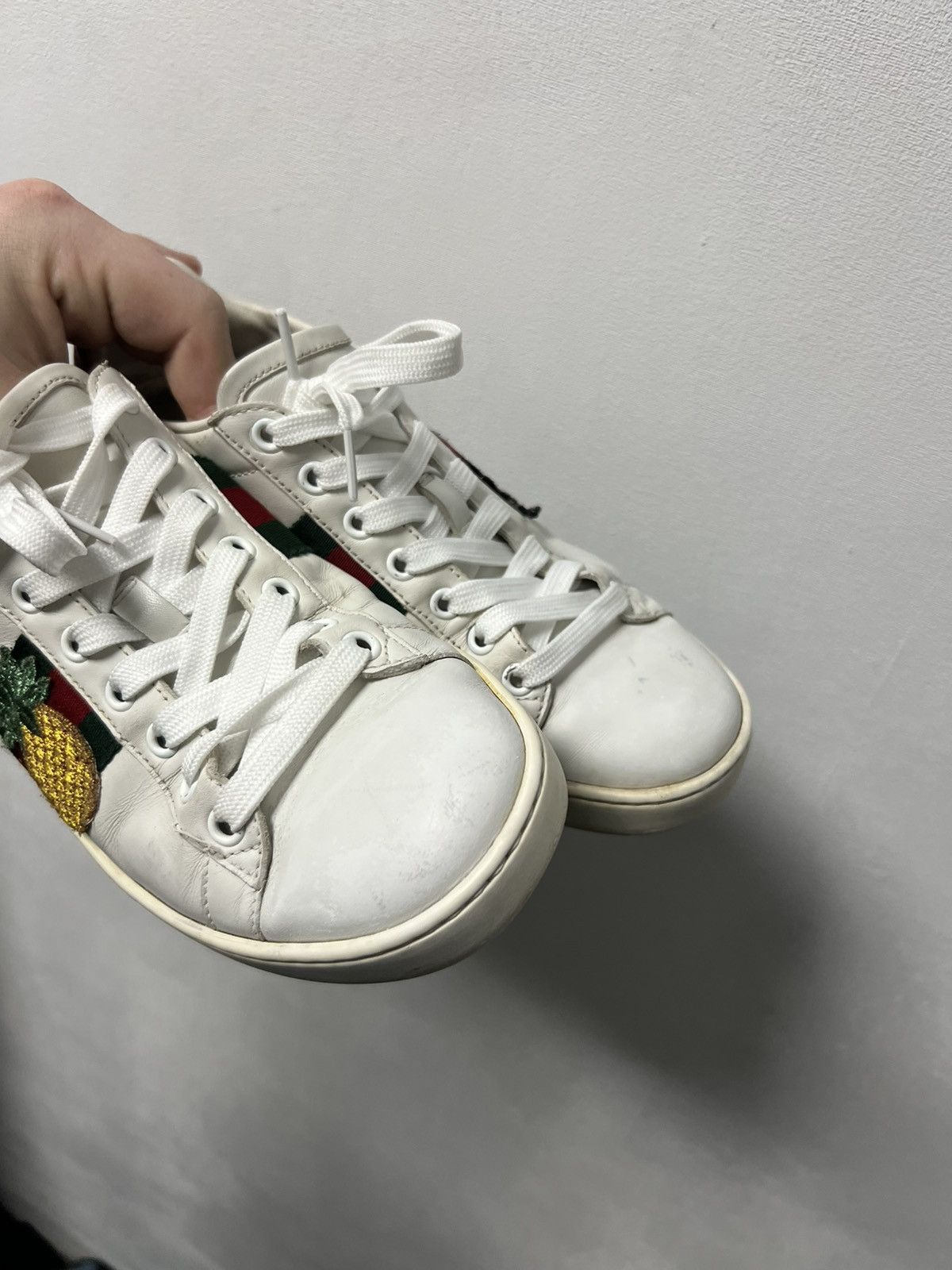 Gucci Gucci Pineapple Rhyton Low Top Sneaker Rare Sneakers Size US 5.5 / EU 38 - 16 Thumbnail