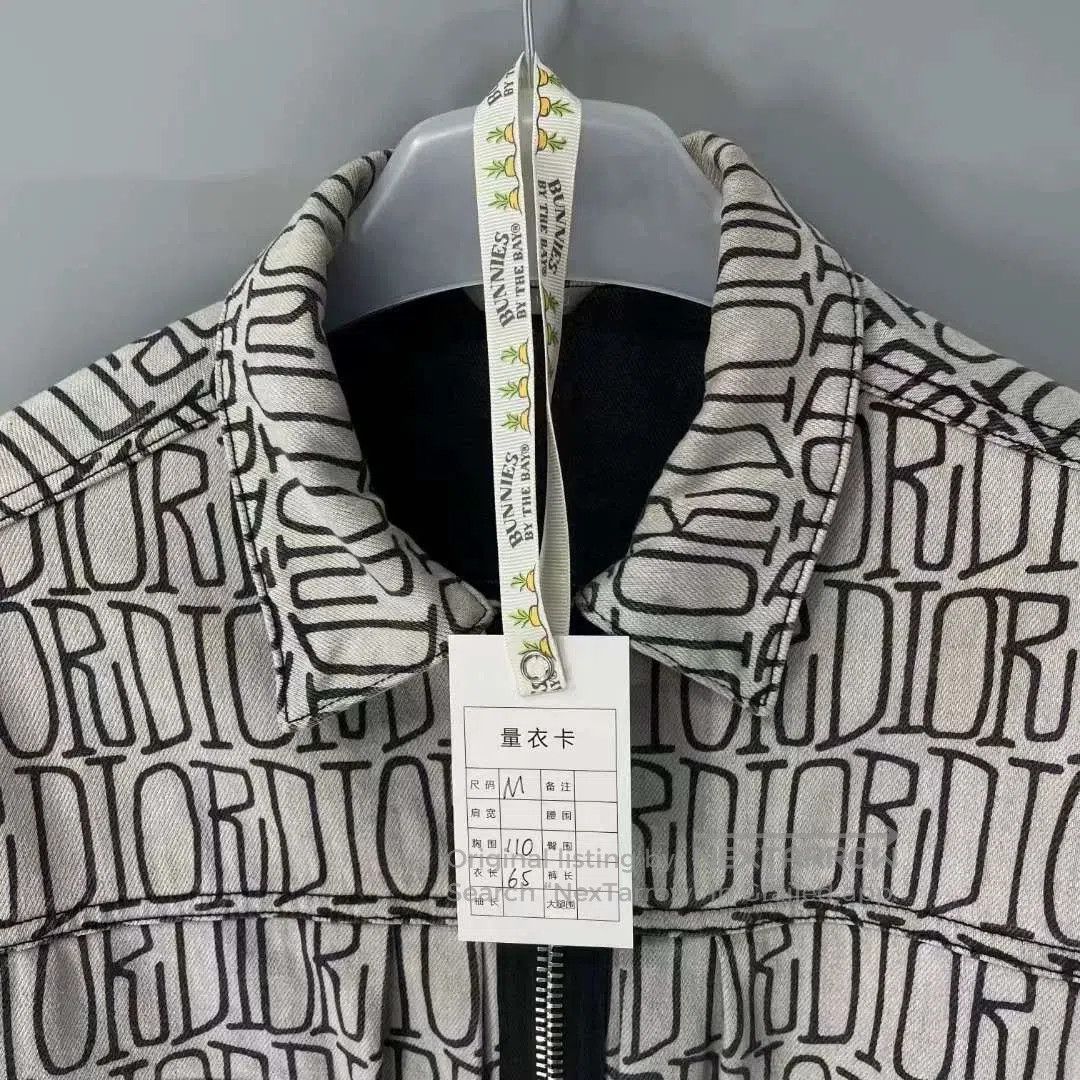 Dior Dior Logo Print Denim Jacket. Size US M / EU 48-50 / 2 - 5 Thumbnail
