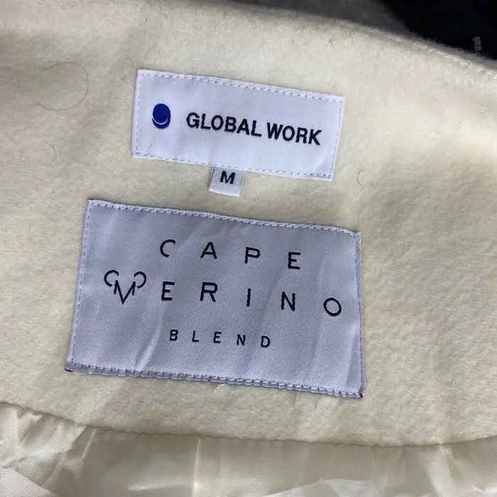 Vintage Vtg CAPE MERINO BLEND Global Work Minimalist Trench Coat Size M / US 6-8 / IT 42-44 - 6 Thumbnail