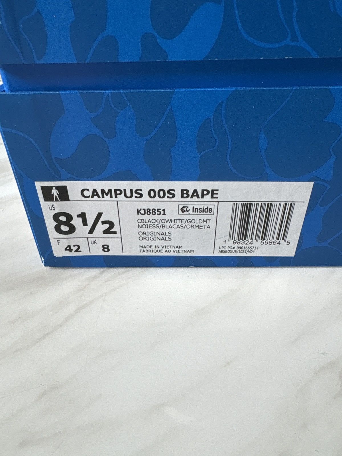 Adidas Adidas Campus Bape World Cup Black White Size US 8.5 / EU 41-42 - 8 Thumbnail