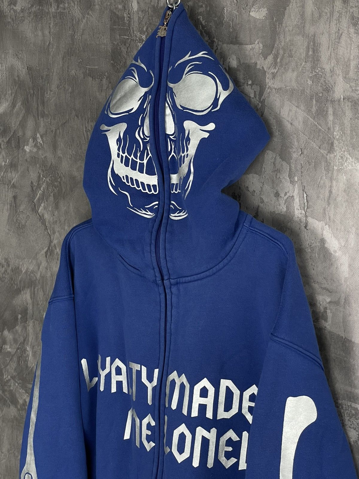 If Six Was Nine × Japanese Brand × Le Grande Bleu (L.G.B.) Vintage “Loyalty Made Me Lonely” Full Zip Skeleton Hoodie Size US M / EU 48-50 / 2 - 8 Thumbnail