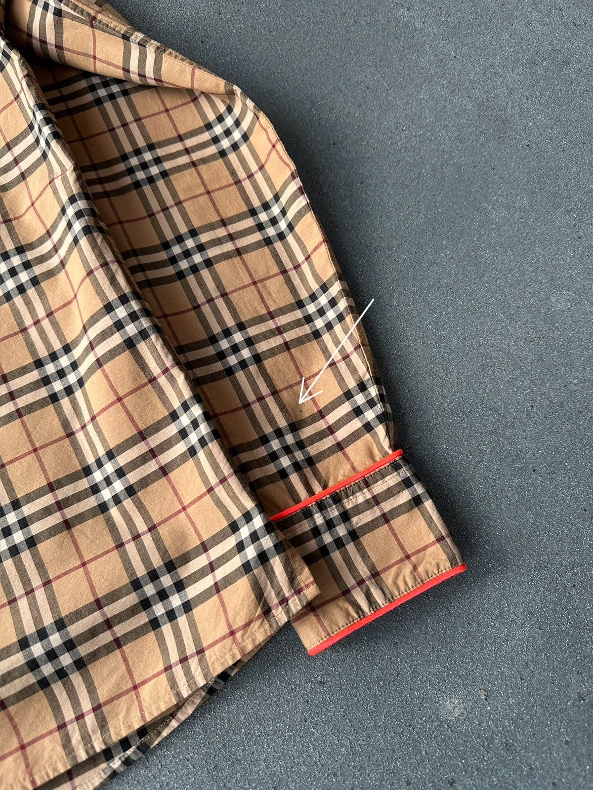 Burberry BURBERRY Fluo Piping Nova Check Long Sleeve Shirt Size XS-S Size XS / US 0-2 / IT 36-38 - 14 Thumbnail
