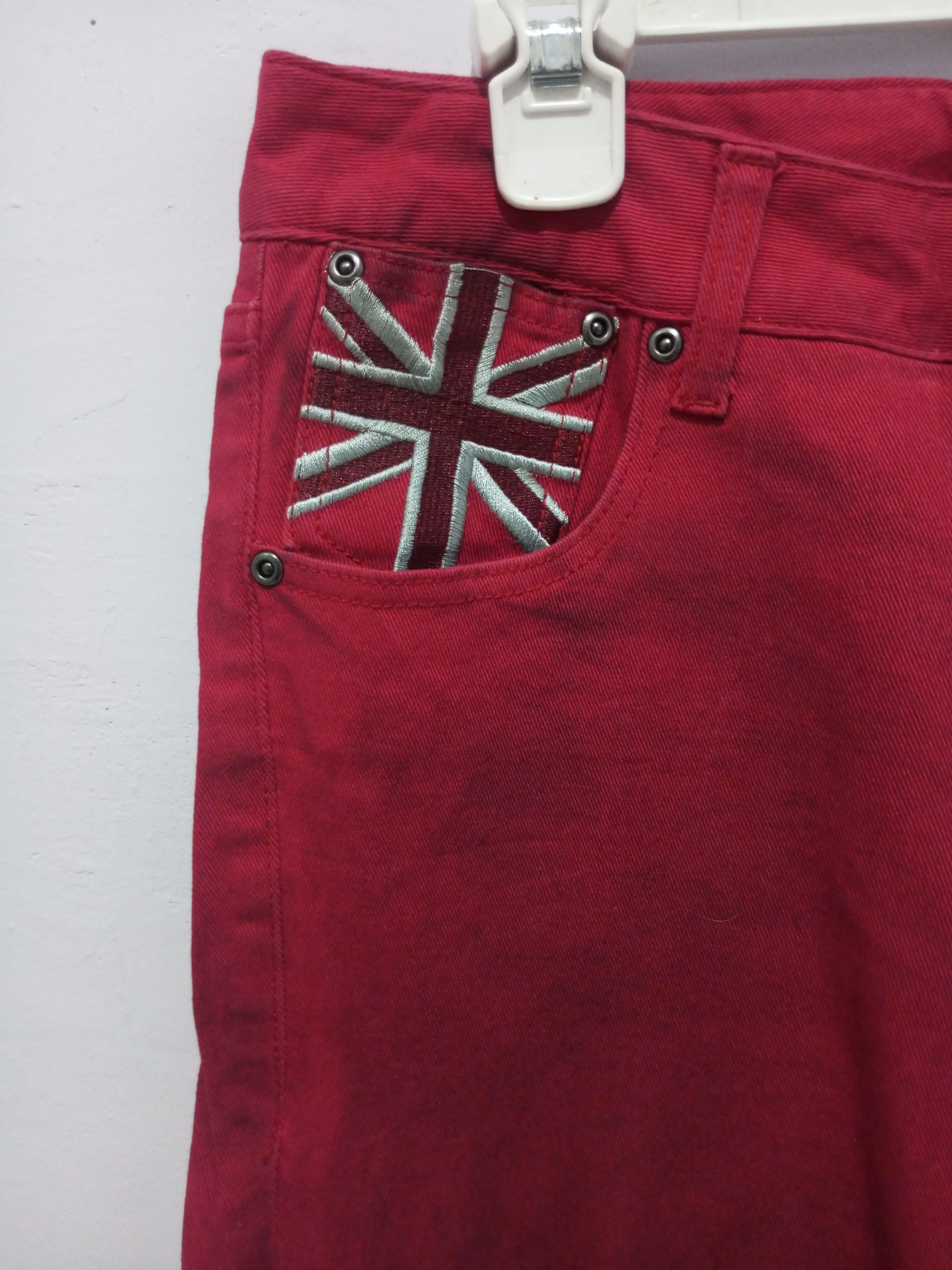 semanticdesign Vintage Semantic design england flag red denim Size US 29 - 7 Thumbnail
