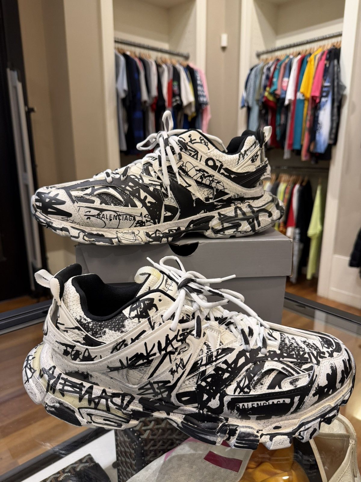 Balenciaga Track - Graffiti White Black