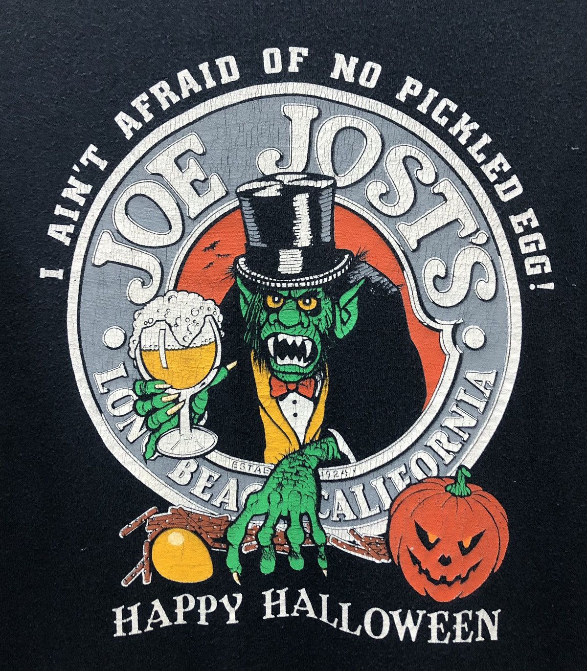 Vintage Vintage Stedman Boo! 1989 Joe Jost's Happy Halloween T-Shirt Size US XL / EU 56 / 4 - 3 Thumbnail