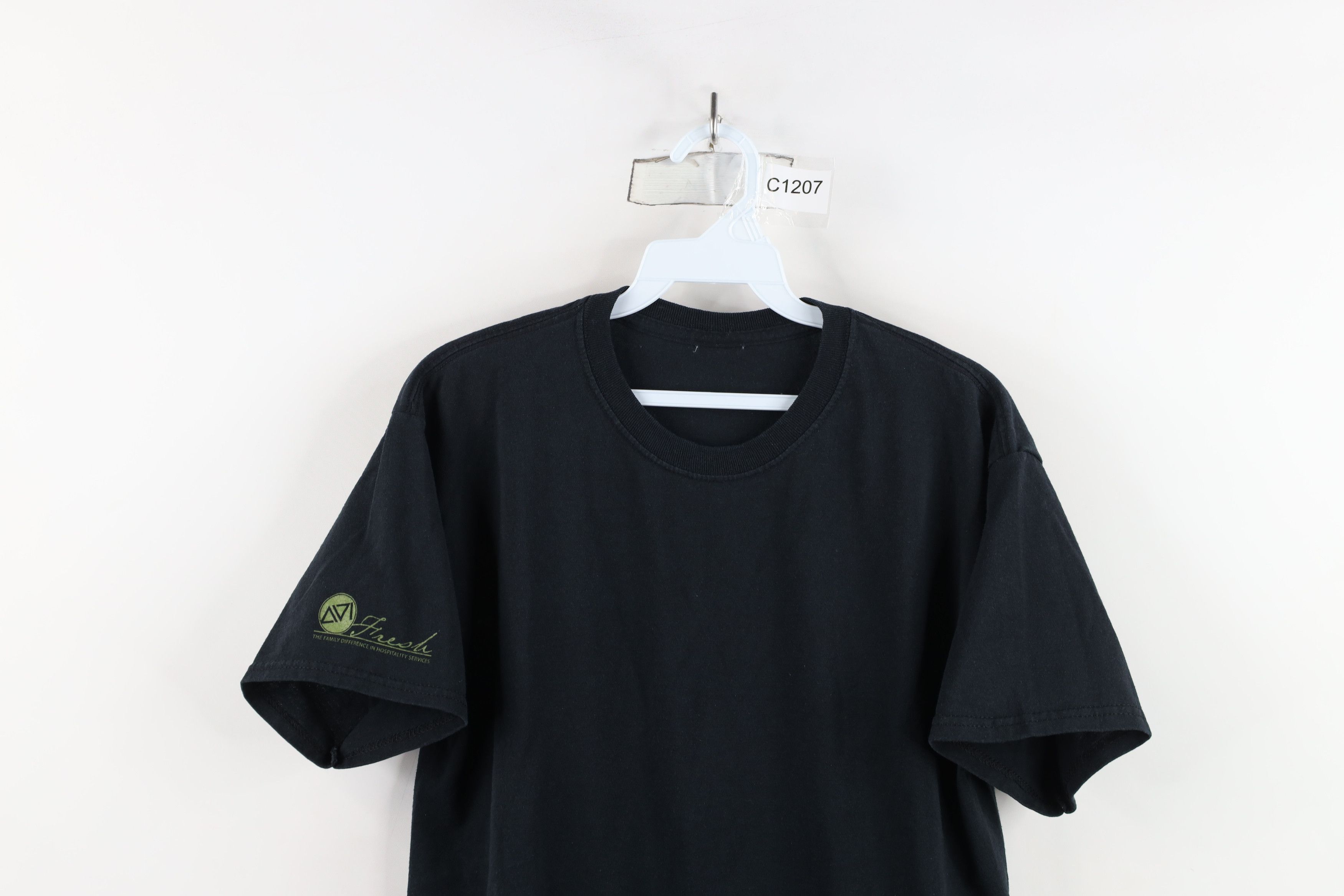 Vintage Vintage 90s Streetwear Cotton Short Sleeve T-Shirt Black Size US M / EU 48-50 / 2 - 2 Thumbnail