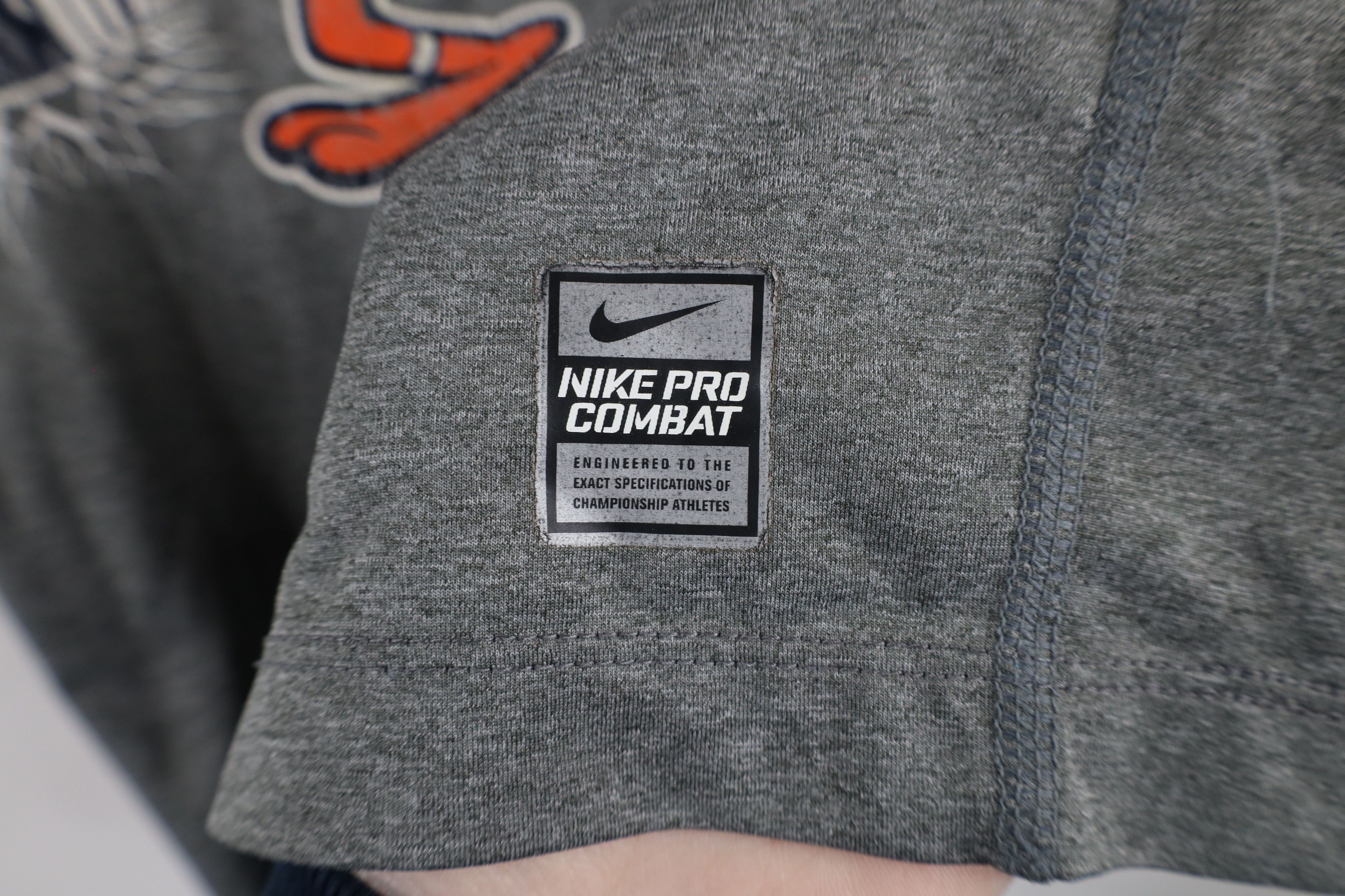 Nike × Vintage Nike Pro Combat Toledo Mud Hens Baseball Compression T-Shirt Size US XXL / EU 58 / 5 - 9 Thumbnail
