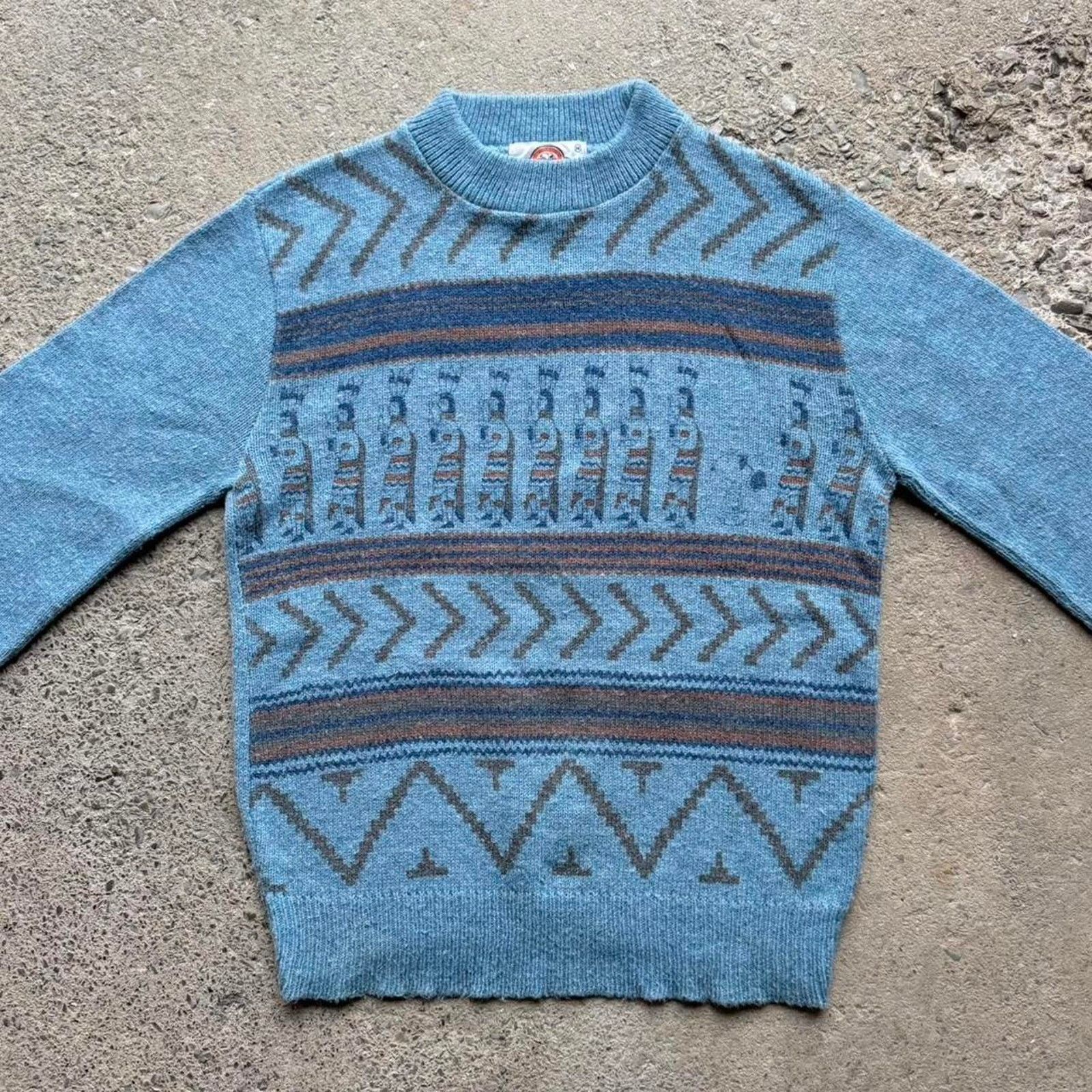Arrow True Vintage 70s Arrow Hieroglyphic Snoopy Pattern Sweater Size S / US 4 / IT 40 - 3 Thumbnail