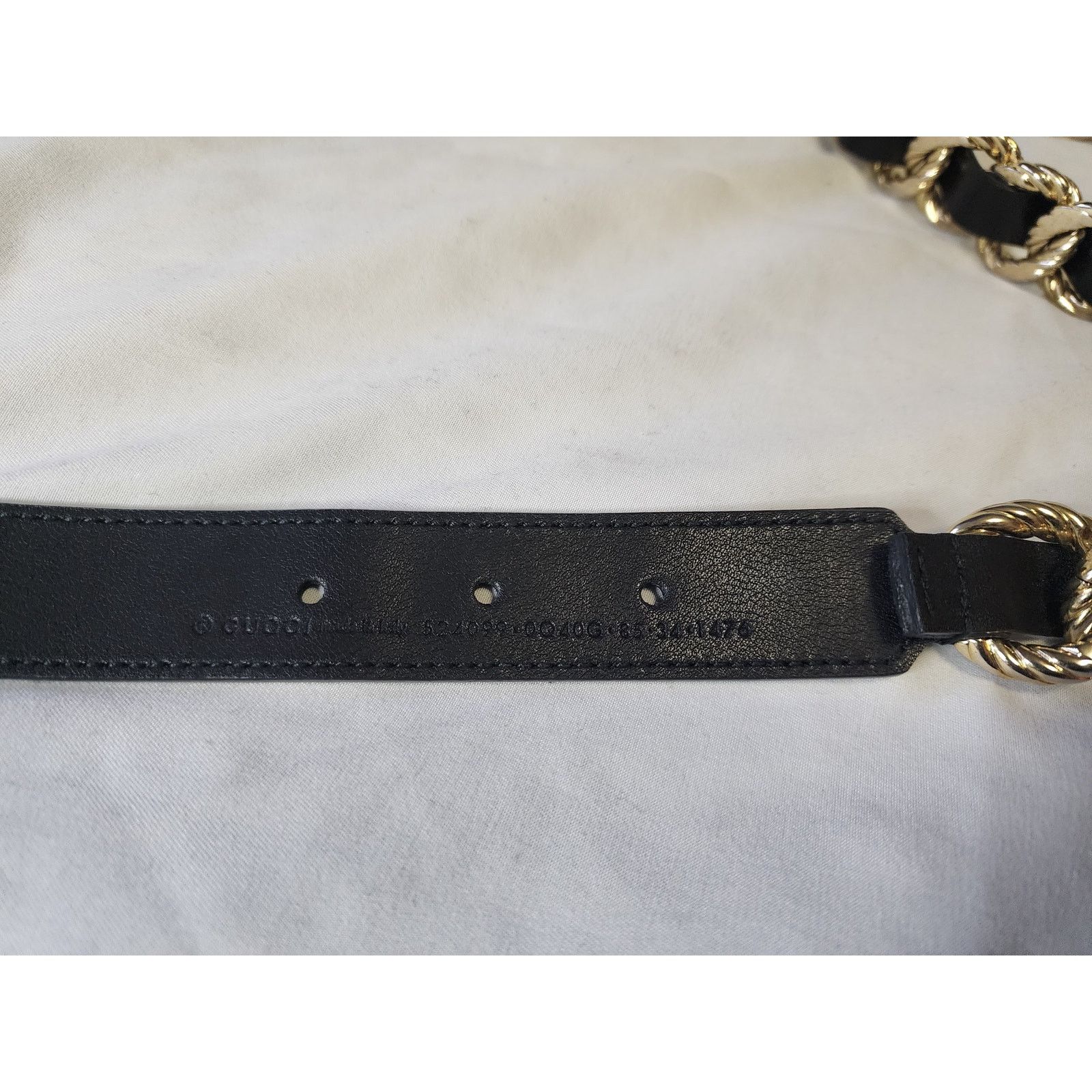 Gucci Rare Gucci Torchon Double G Chain Leather Belt Sz 85 / US 6 Size ONE SIZE - 4 Thumbnail