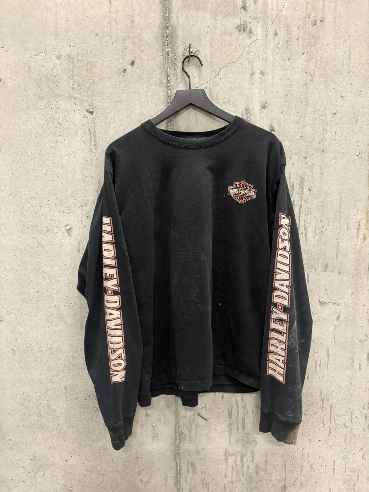 Harley Davidson Vintage Harley Shirt Faded Distressed Grunge Thrashed Band Size US XXL / EU 58 / 5 - 1 Thumbnail