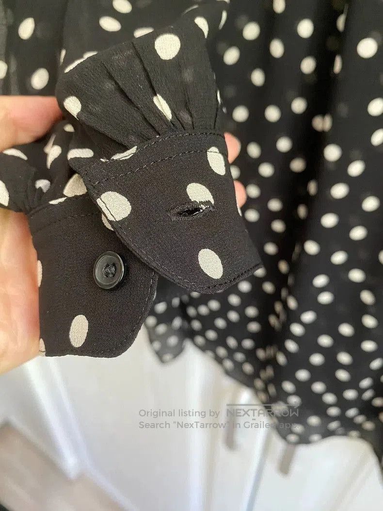 Saint Laurent Paris Saint Laurent Silk Polka Dot Dress. Size US M / EU 48-50 / 2 - 5 Thumbnail