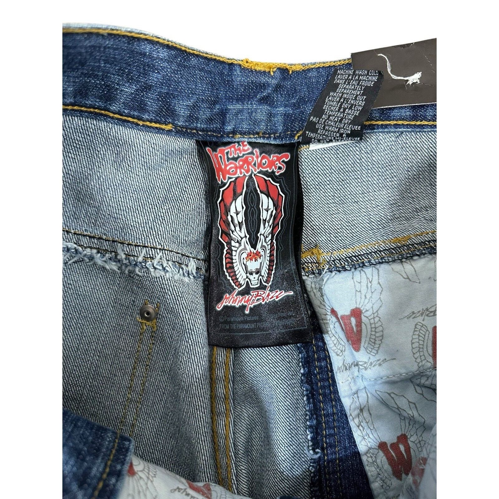 Other Vintage Johnny Blaze X The Warriors Rare Cargo Denim Jeans Y Size US 36 / EU 52 - 11 Thumbnail