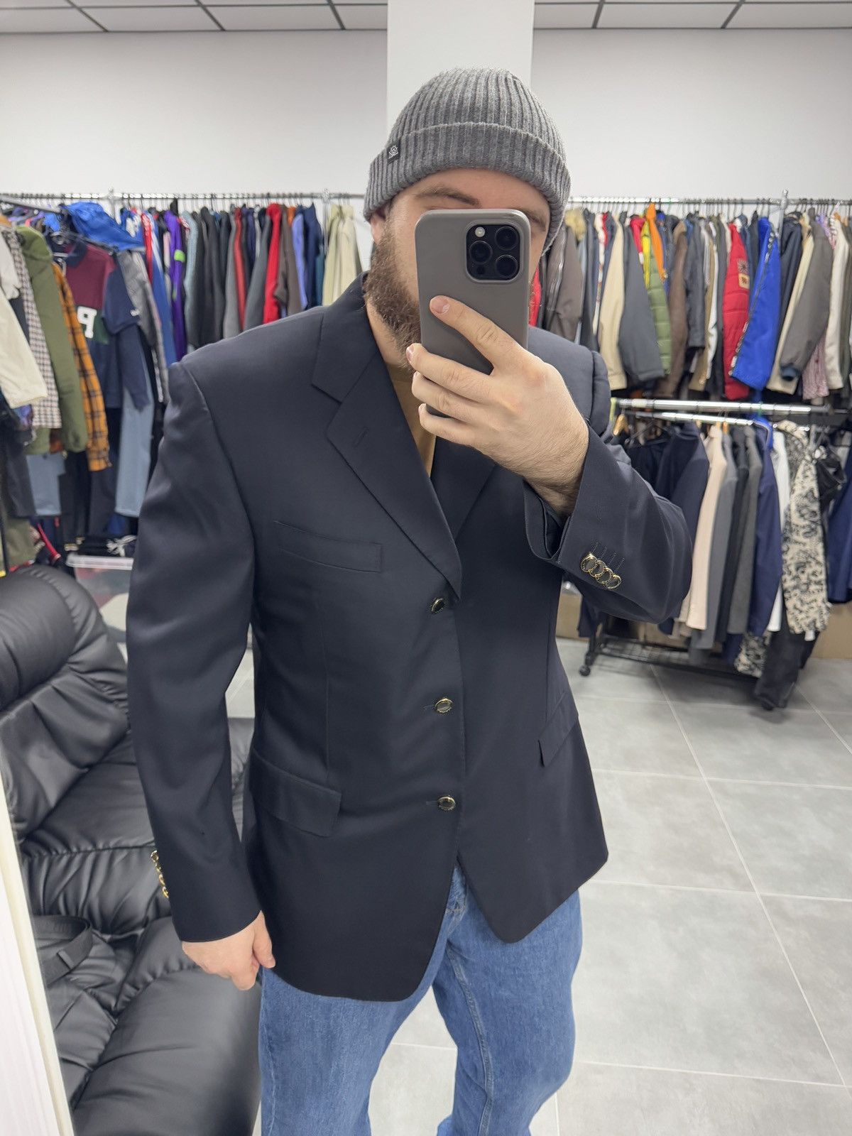 Canali Canali Oliver Wool Blazer Size 52R Size 52R - 2 Thumbnail