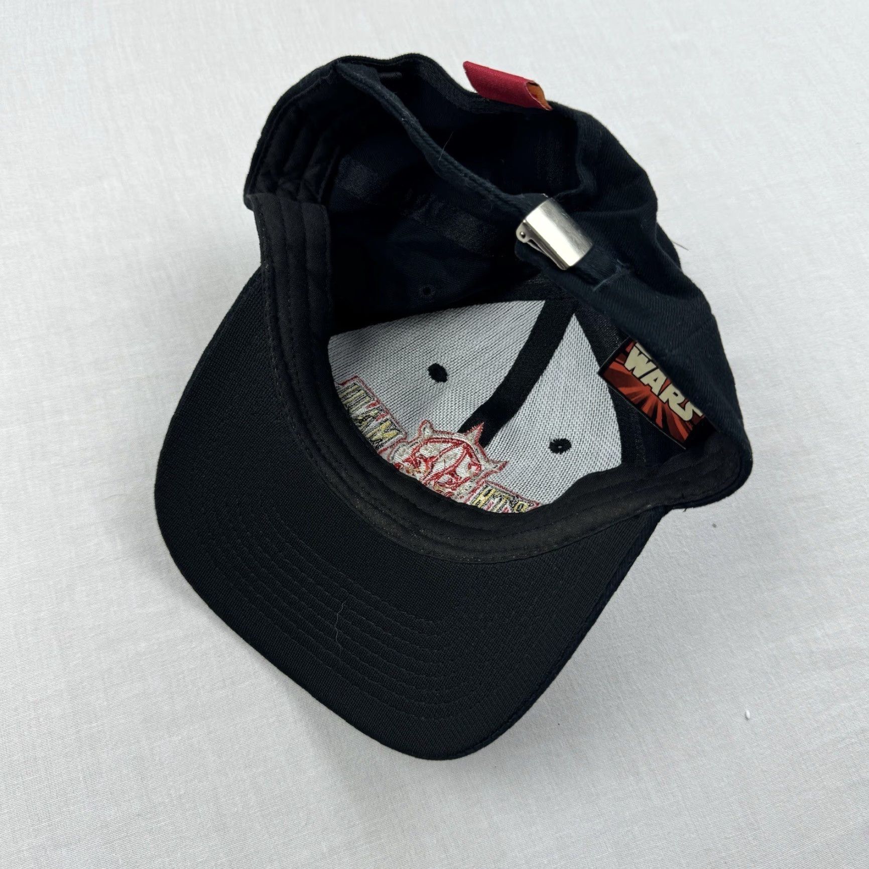 Star Wars VINTAGE Star Wars Darth Maul Hat Adult One Size Black 90s Strapback Men's Deadstock NWT Size ONE SIZE - 4 Thumbnail