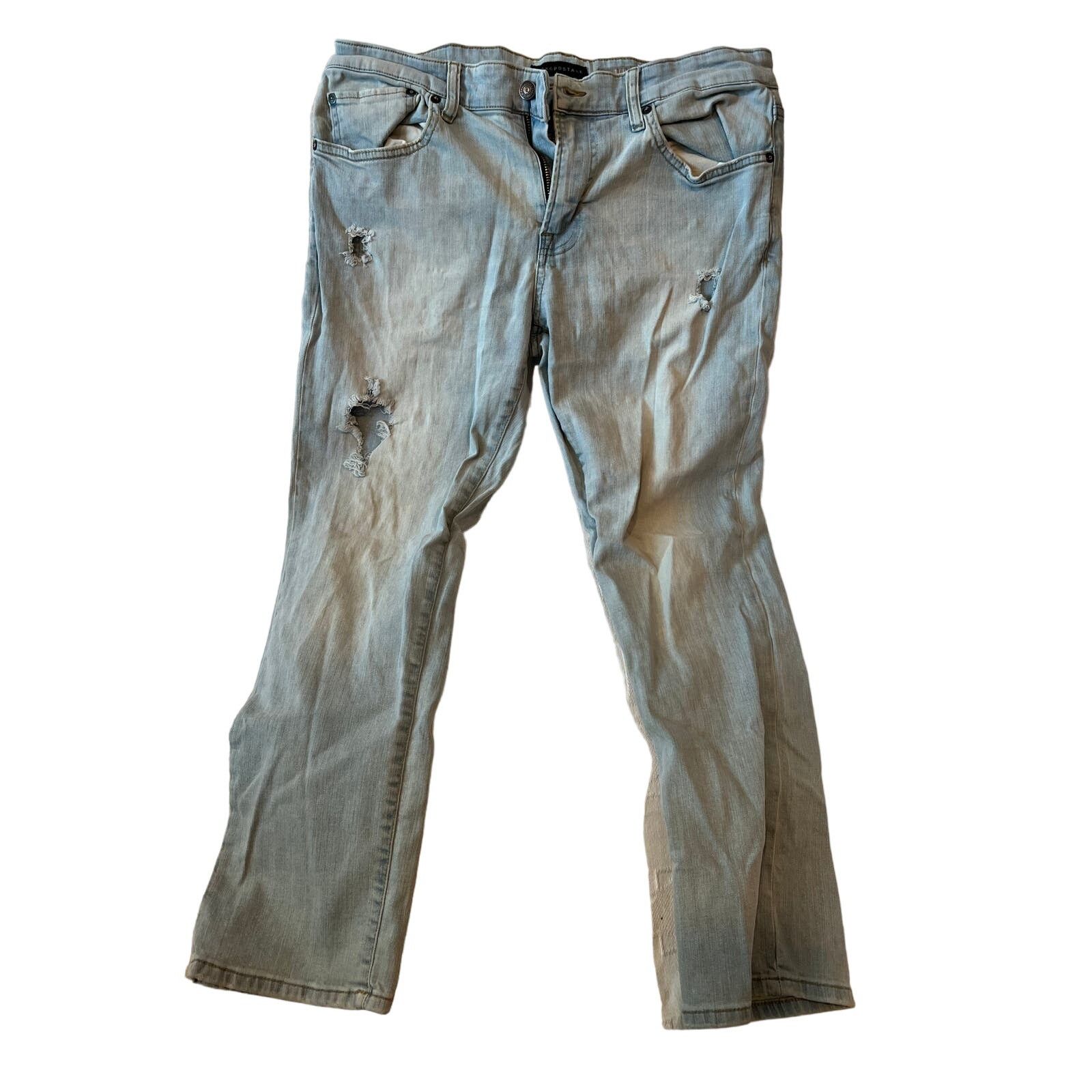 Aeropostale Aeropostale Slim Straight Blue Jeans Mens 32x30 Size US 32 / EU 48 - 1 Thumbnail