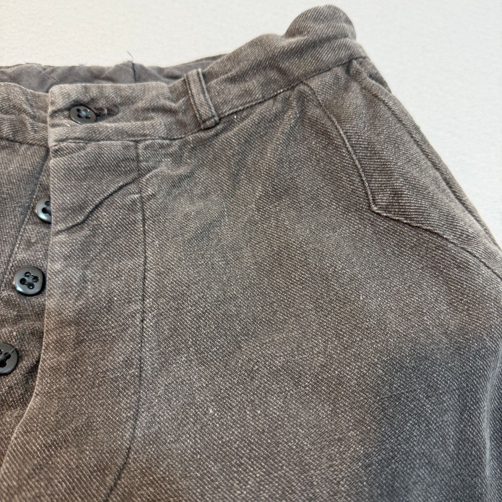 Vintage Vintage French Workwear Salt Pepper Riding Breeches 28x24 Size US 28 / EU 44 - 5 Thumbnail