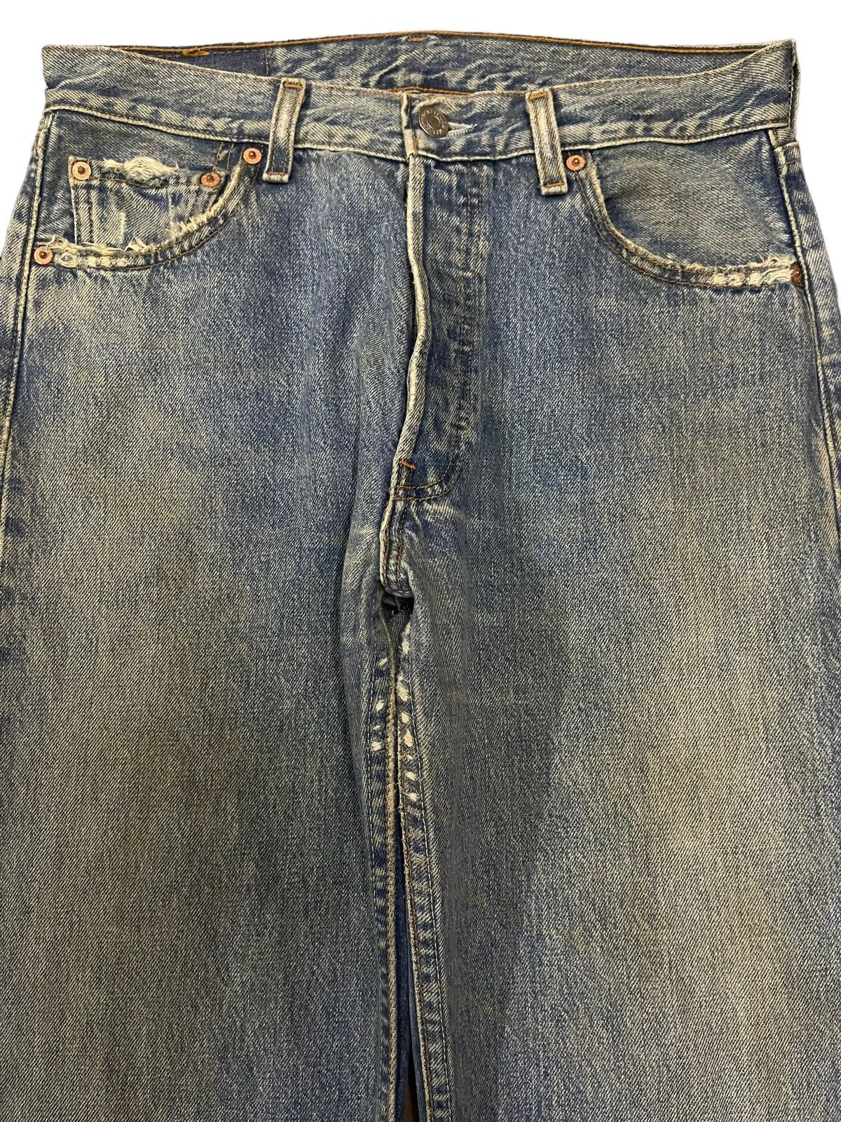 Levi's Vintage 90s Levis 501 Blue Wash Classic Style Jeans Size US 30 / EU 46 - 3 Thumbnail