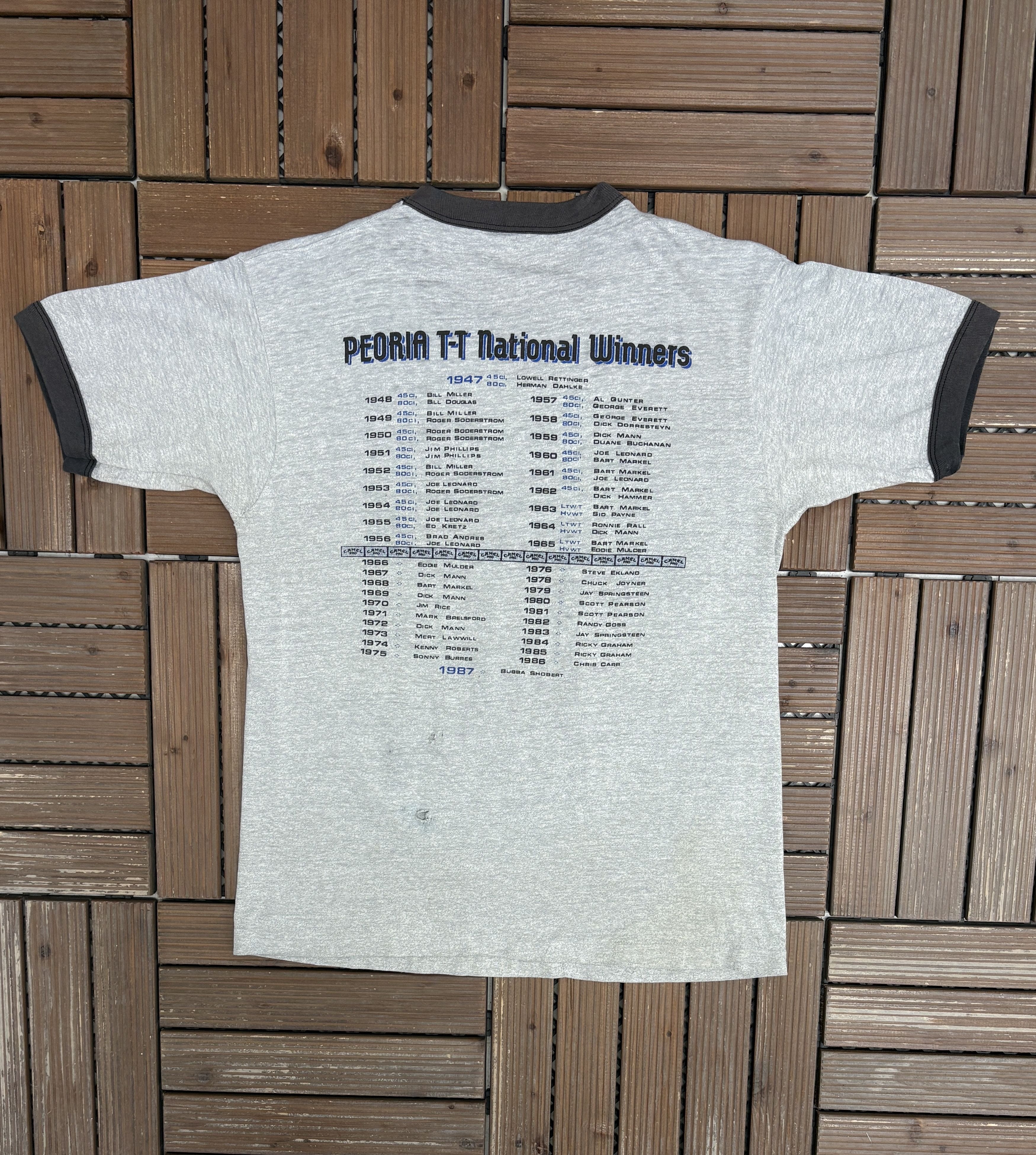 Vintage Peoria TT National 1986 Racing Vintage T-Shirt Tee Size US S / EU 44-46 / 1 - 4 Thumbnail