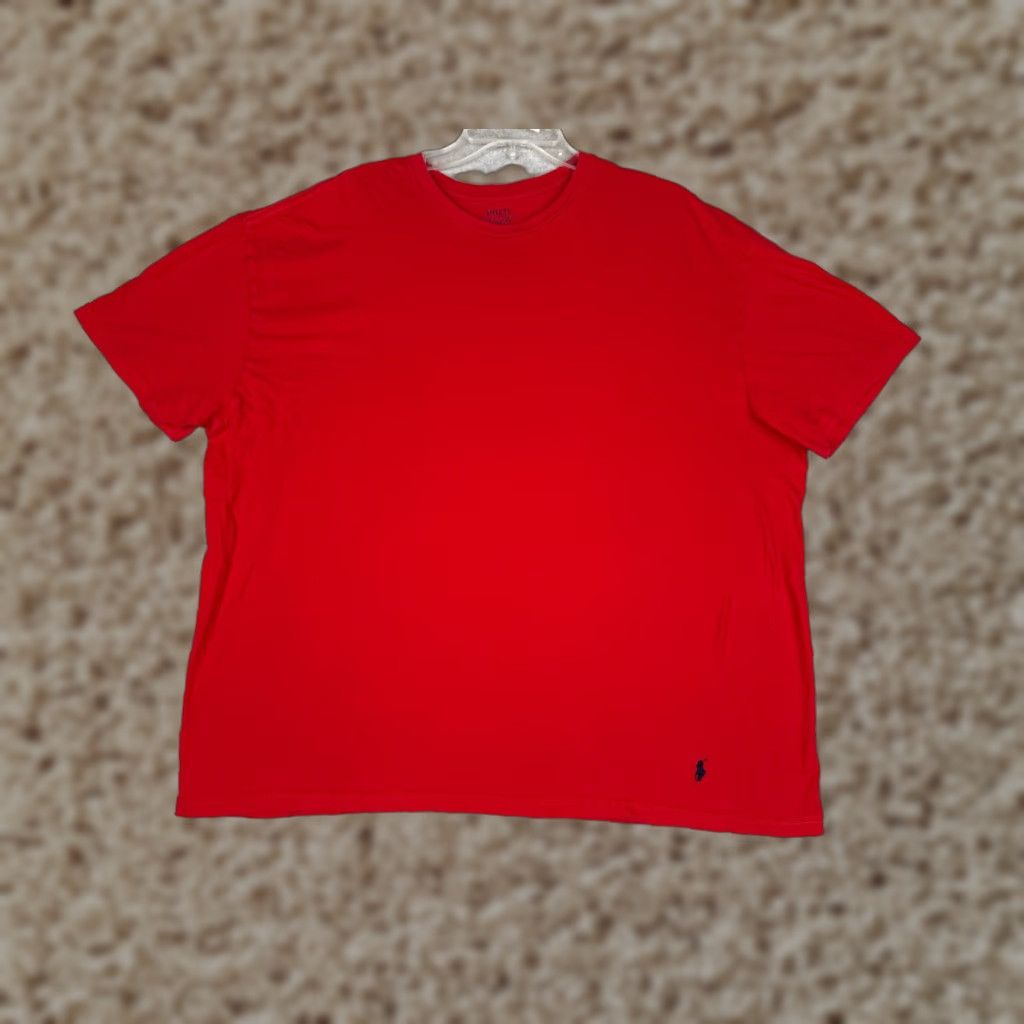 Ralph Lauren Polo Ralph Lauren Shirt Adult 2XL Red 100% Cotton Short Sleeve Crew Neck Pony Men’s T-Shirt Logo Vintage: No Size US XXL / EU 58 / 5 - 1 Thumbnail