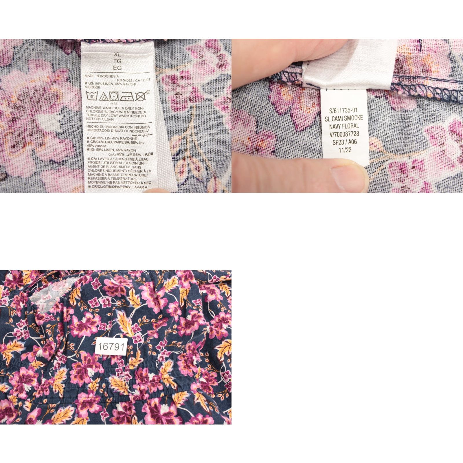 Old Navy VINTAGE Old Navy Dress Womens XL Sleeveless Floral Beachy Vacation Summertime Pockets Size XL / US 12-14 / IT 48-50 - 8 Thumbnail