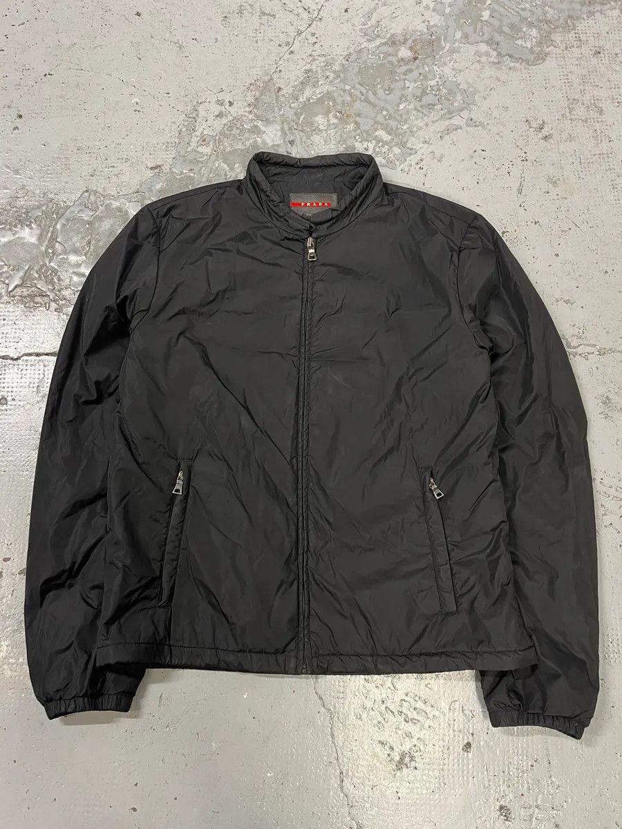 Prada AW2010 Prada Black Pure Black Bomber Jacket Size US L / EU 52-54 / 3 - 1 Thumbnail