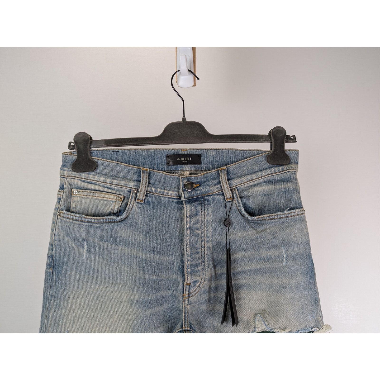 Amiri o1rshd1 Suede MX1 Jean Denim Jeans in Antique Indigo Size US 29 - 2 Thumbnail