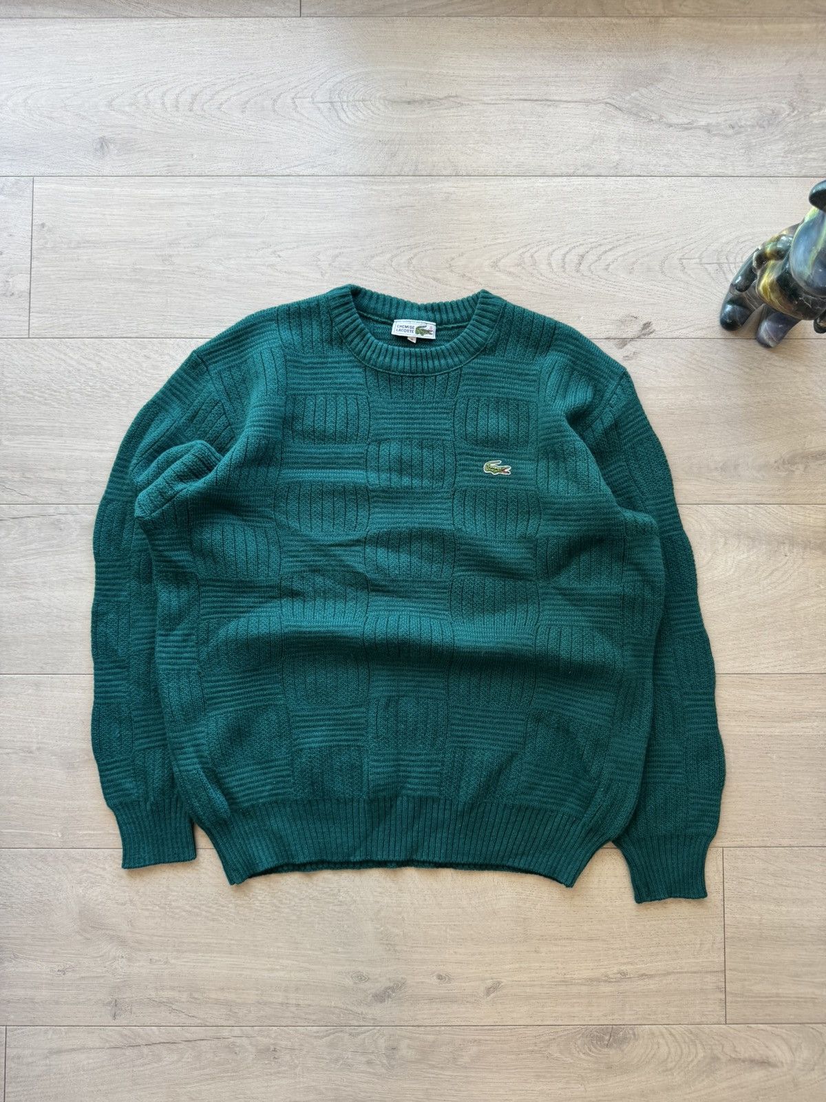 Lacoste × Vintage Lacoste Vintage Knit Sweater Size US XL / EU 56 / 4 - 3 Thumbnail
