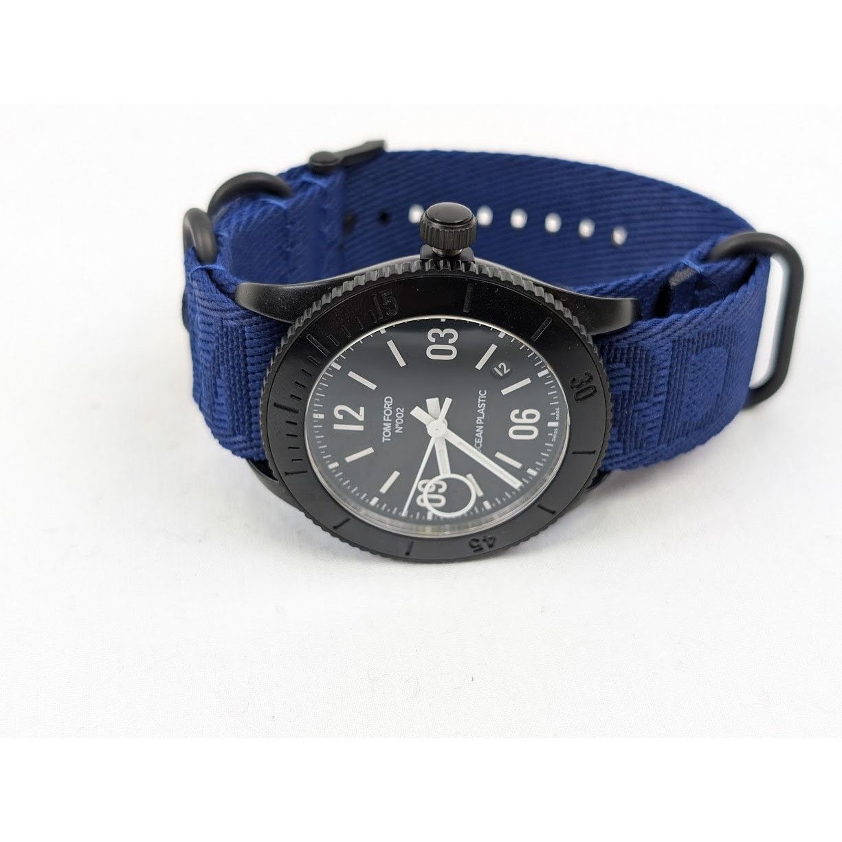 Tom Ford o1rshd1 Size: OS / Plastic Large Case Sports Watch in Blue Size ONE SIZE - 18 Thumbnail