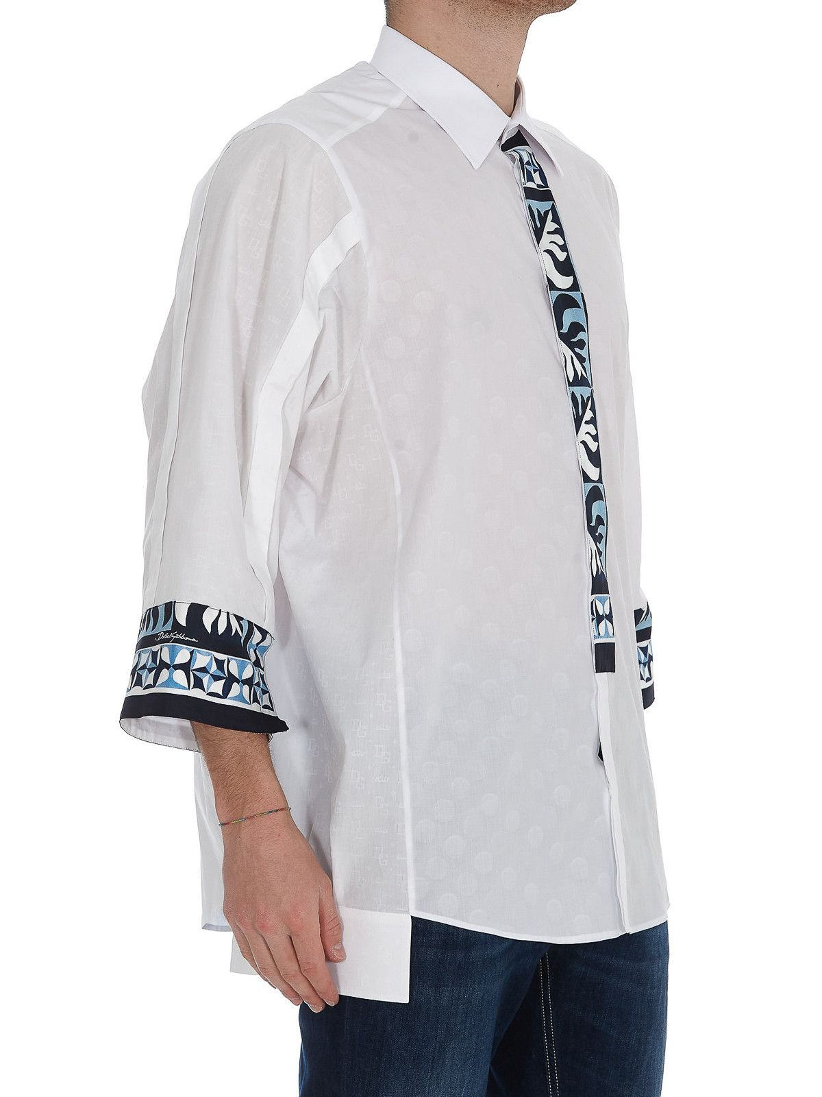 Dolce & Gabbana o1y0125 Patterned Shirt in Multicolor Size US M / EU 48-50 / 2 - 5 Thumbnail