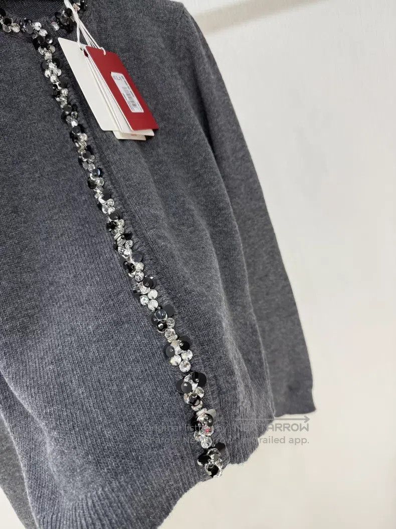 Valentino Valentino Beaded heavy work sheep wool cardigan Size S / US 4 / IT 40 - 5 Thumbnail