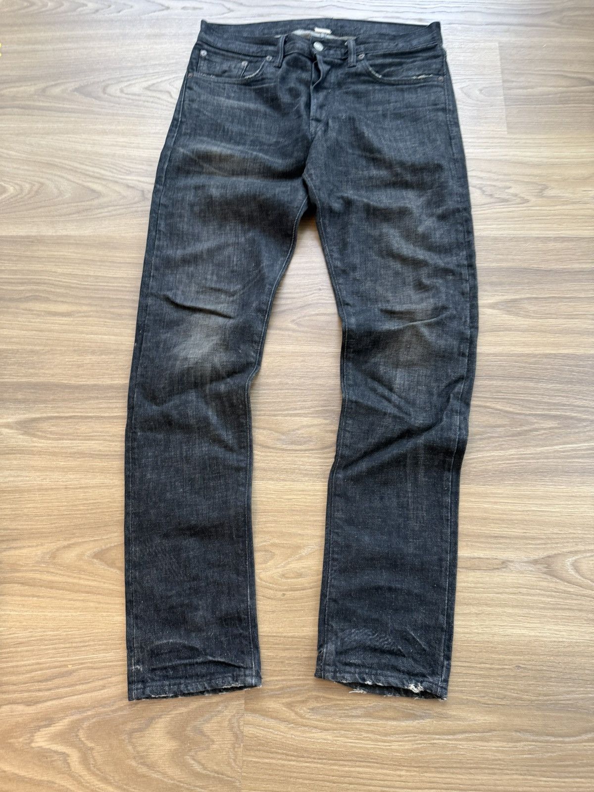 RRL Ralph Lauren RRL Men’s Slim Narrow Jeans, Sz 30 X 32, Black wash Size US 30 / EU 46 - 2 Thumbnail