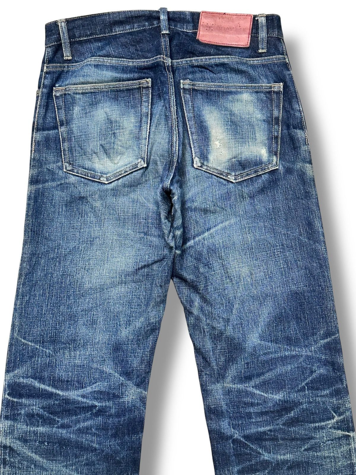 Japanese Brand Nagamine Studio x MIDWEST Japanese Selvedge Striked & Faded Size US 31 - 5 Thumbnail