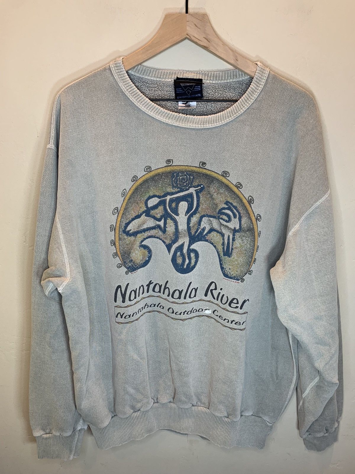 Vintage *RARE* Vintage 90’s Nantahala River Single Stitch Sweatshirt Size US XL / EU 56 / 4 - 1 Thumbnail