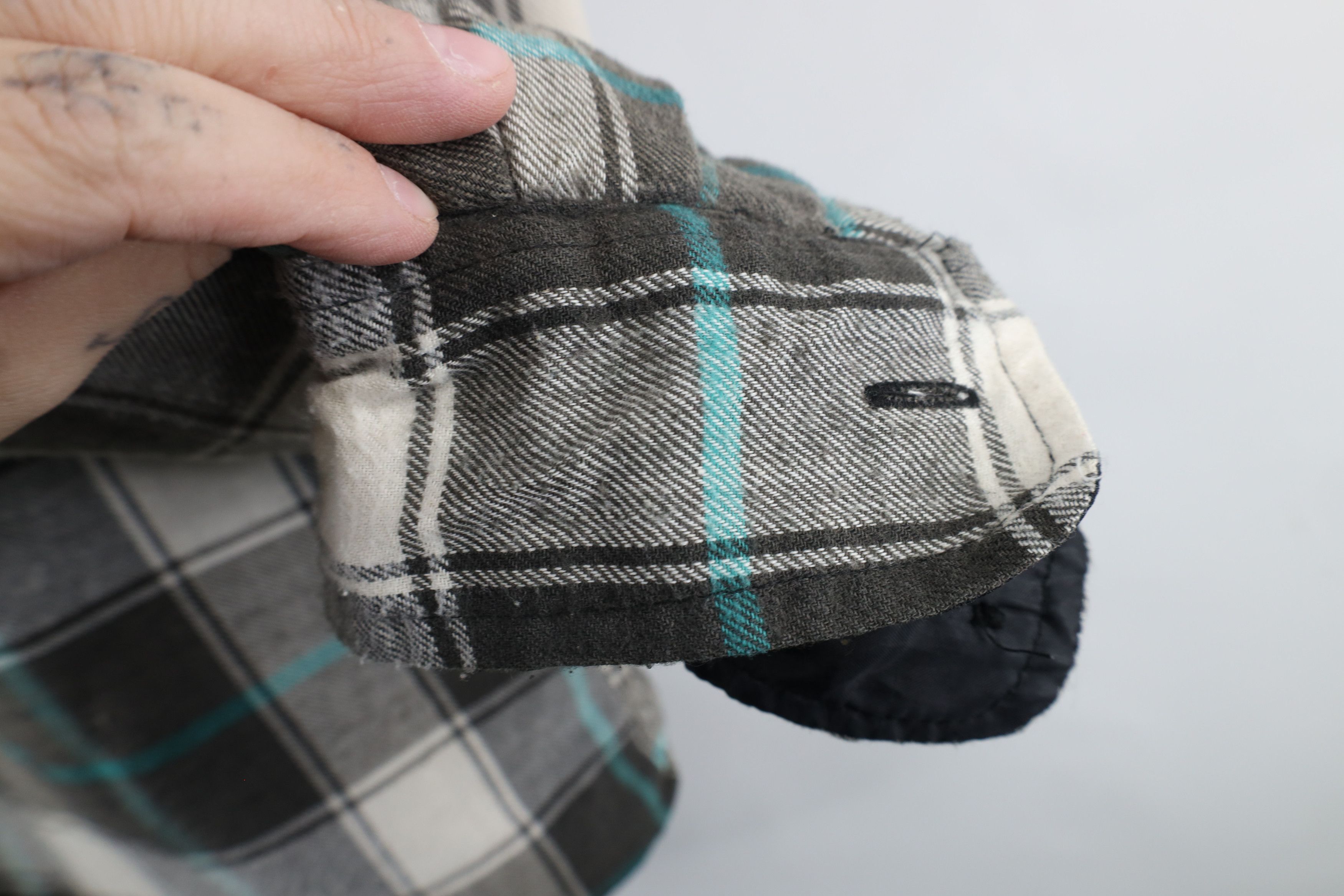 Vintage Vintage 90s Streetwear Quilted Flannel Button Shirt Jacket Size US M / EU 48-50 / 2 - 6 Thumbnail