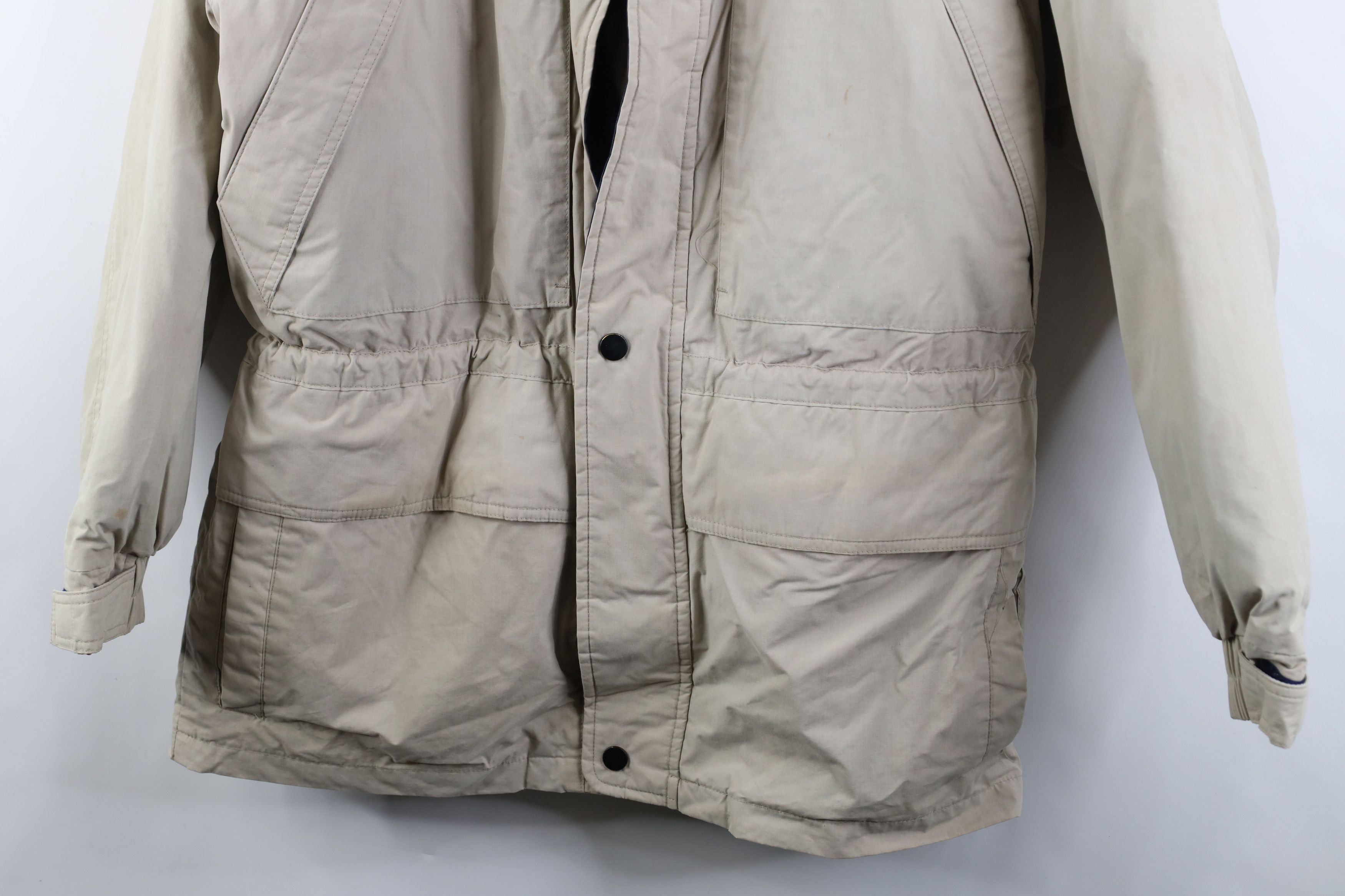 Vintage Vintage 90s Streetwear 2 In 1 Puffer Parka Jacket Beige Size US M / EU 48-50 / 2 - 3 Thumbnail