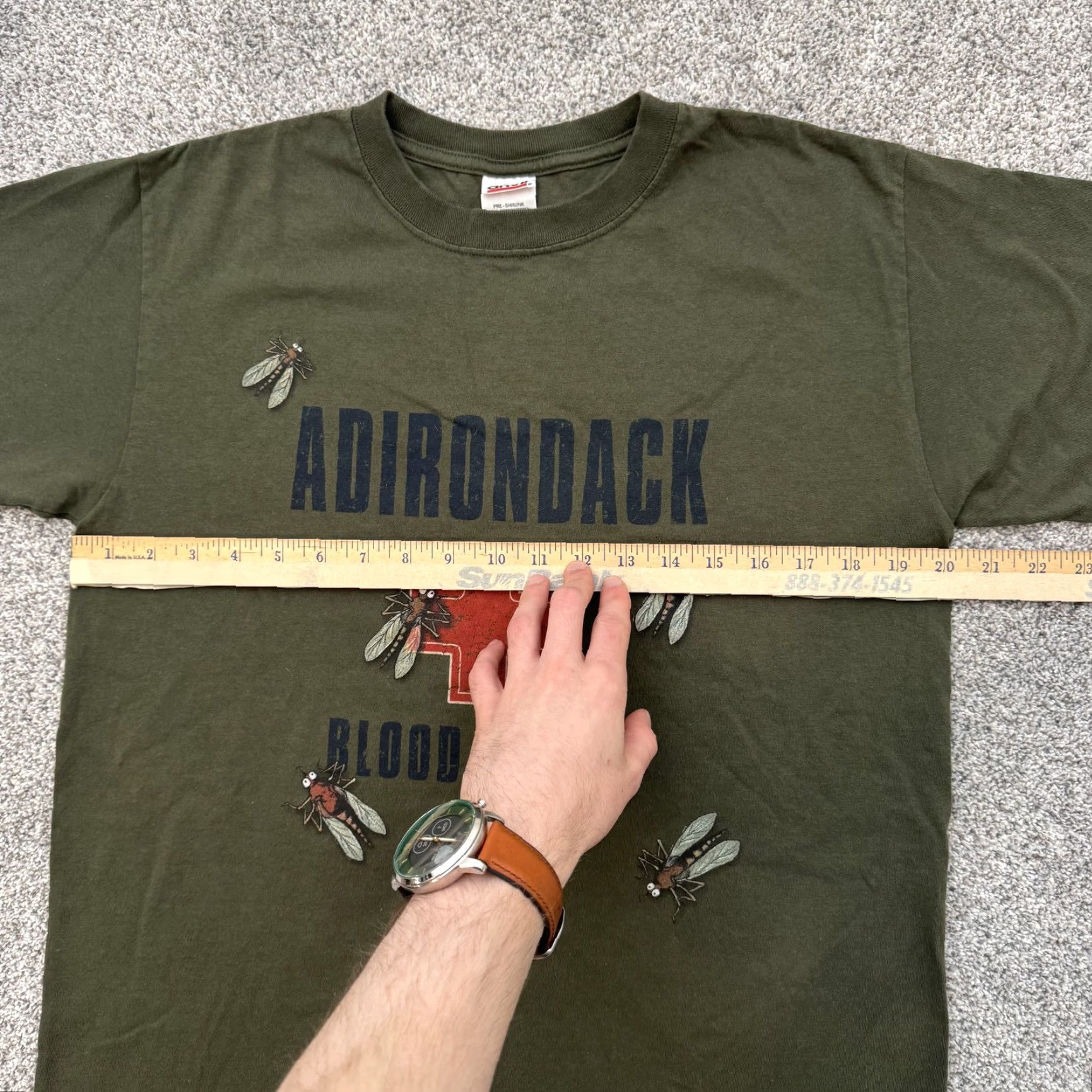 Anvil VINTAGE is not applicable; use original rules. Title: Anvil Shirt Mens Medium Green Adirondack Blood Donor Mosquito Graphic Tee Size US M / EU 48-50 / 2 - 3 Thumbnail