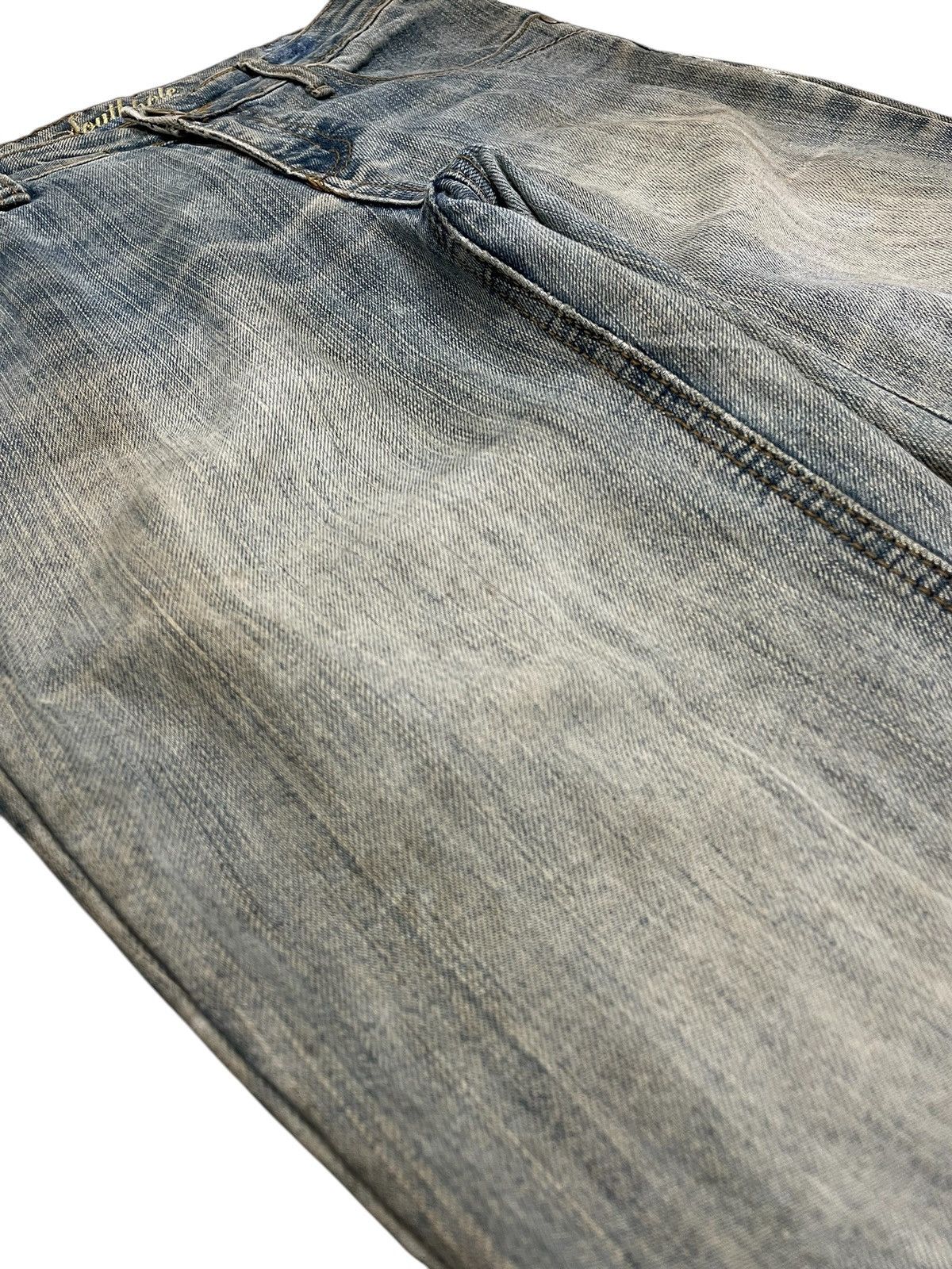 JNCO × Southpole Southpole Embroidery Flare Muddy Rusty Y2K Denim Size US 29 - 7 Thumbnail