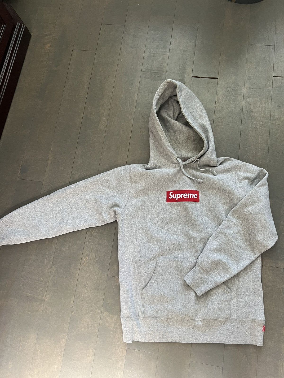 Supreme Supreme Box Logo Hooded Sweatshirt Heather Grey | Grailed