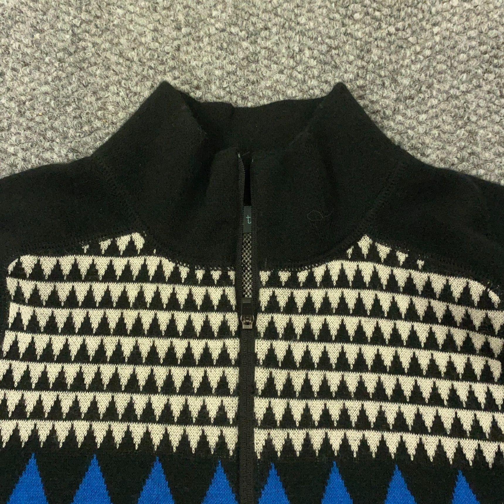 Vintage Title Nine Sweater Womens XS Black 1/4 Zip Merino Wool Blend Performance Size XS / US 0-2 / IT 36-38 - 3 Thumbnail