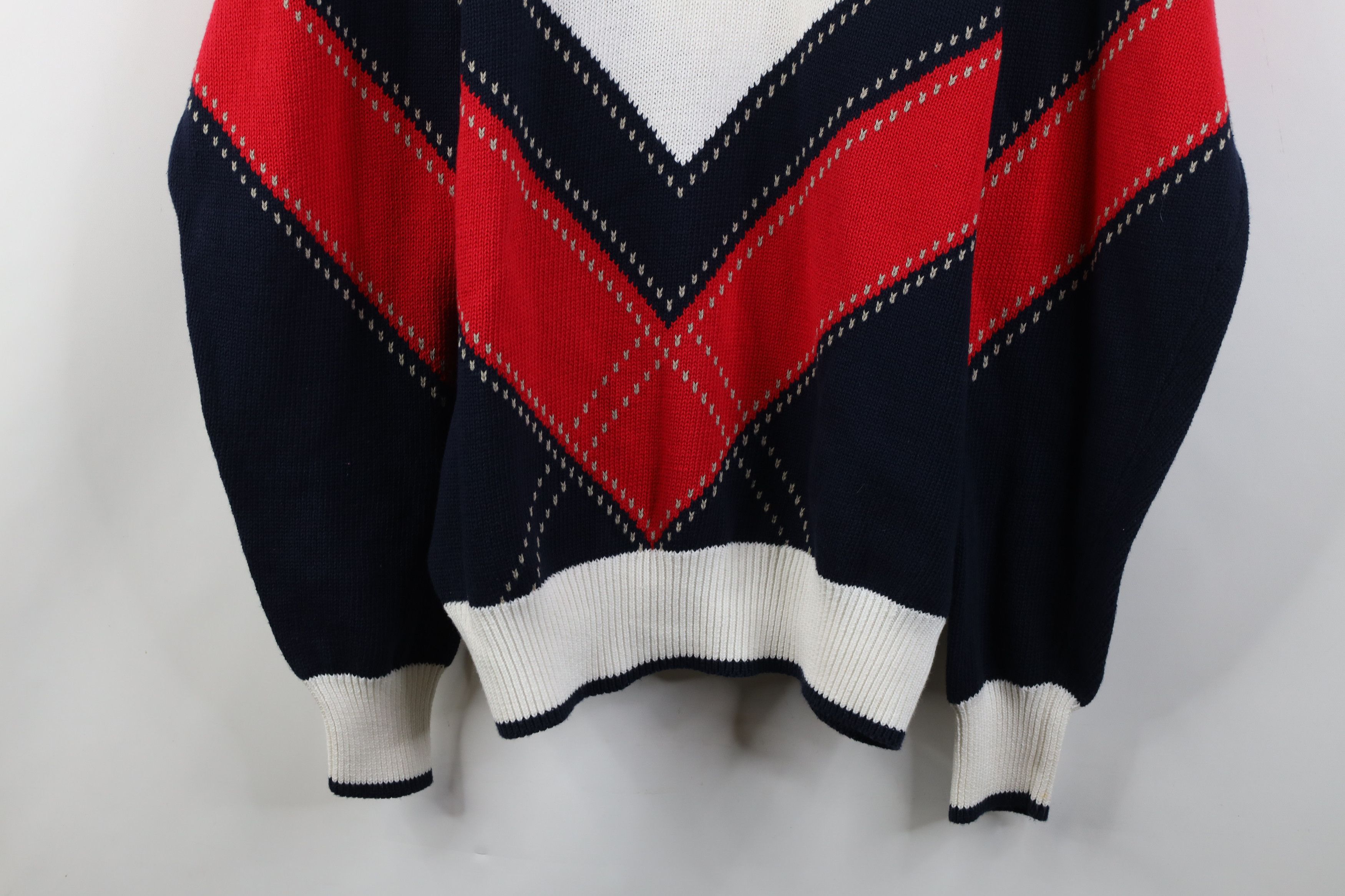 Vintage Vintage 90s Knit Spell Out Ballys Park Place V-Neck Sweater Size US XL / EU 56 / 4 - 3 Thumbnail