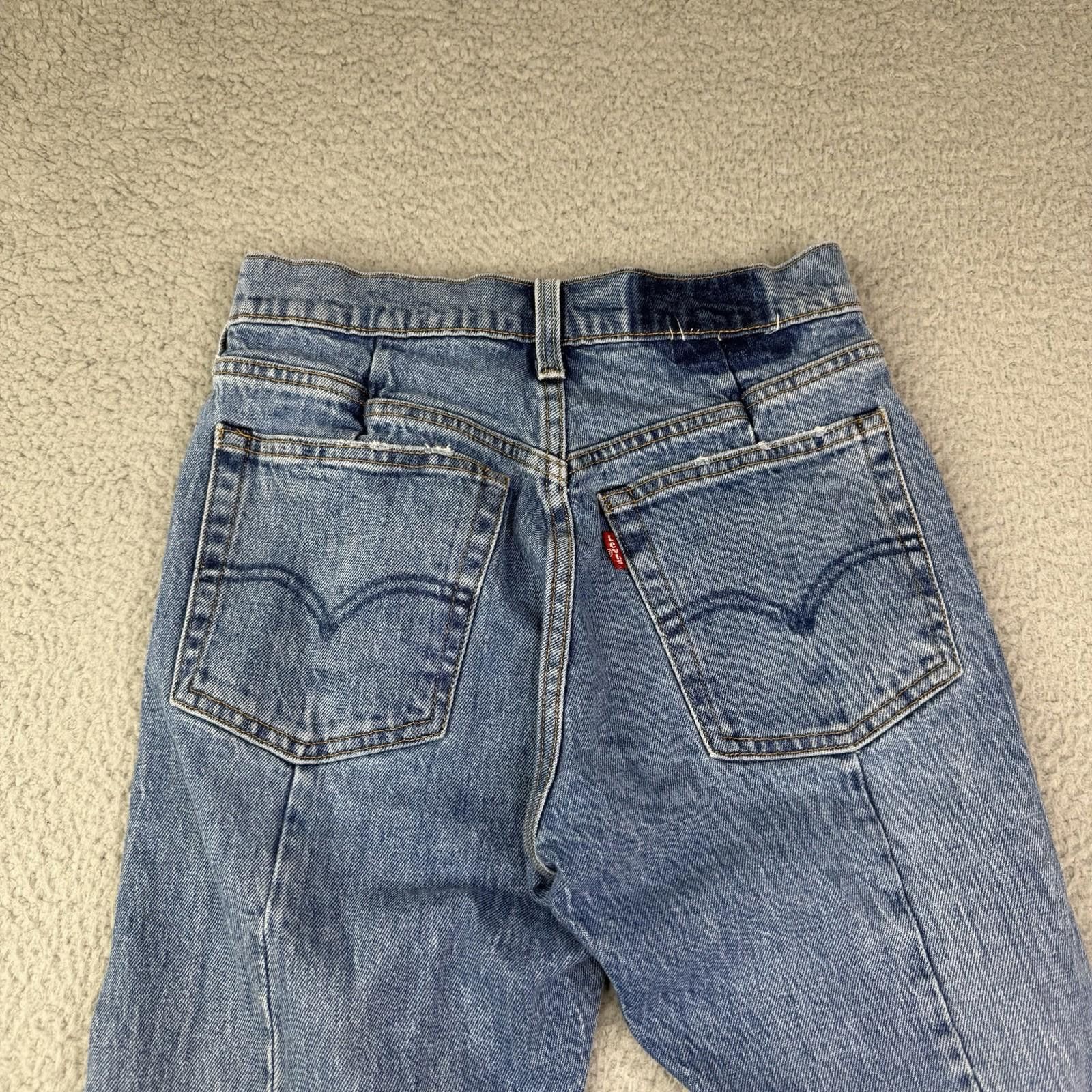 Levi's Women's Levis 501 Skinny Altered Distressed Jeans Sz 24 x 28 Size 24" / US 00 / IT 34 - 1 Thumbnail