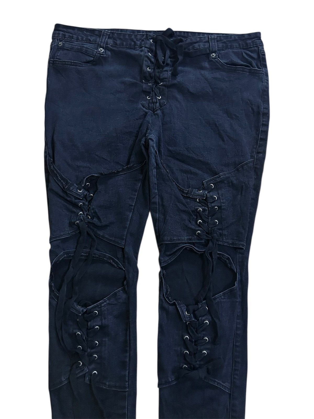 Japanese Brand × Killstar KILLSTAR Cult Luxury Mad Punk Style Skinny Fits Denim Size US 36 / EU 52 - 3 Thumbnail