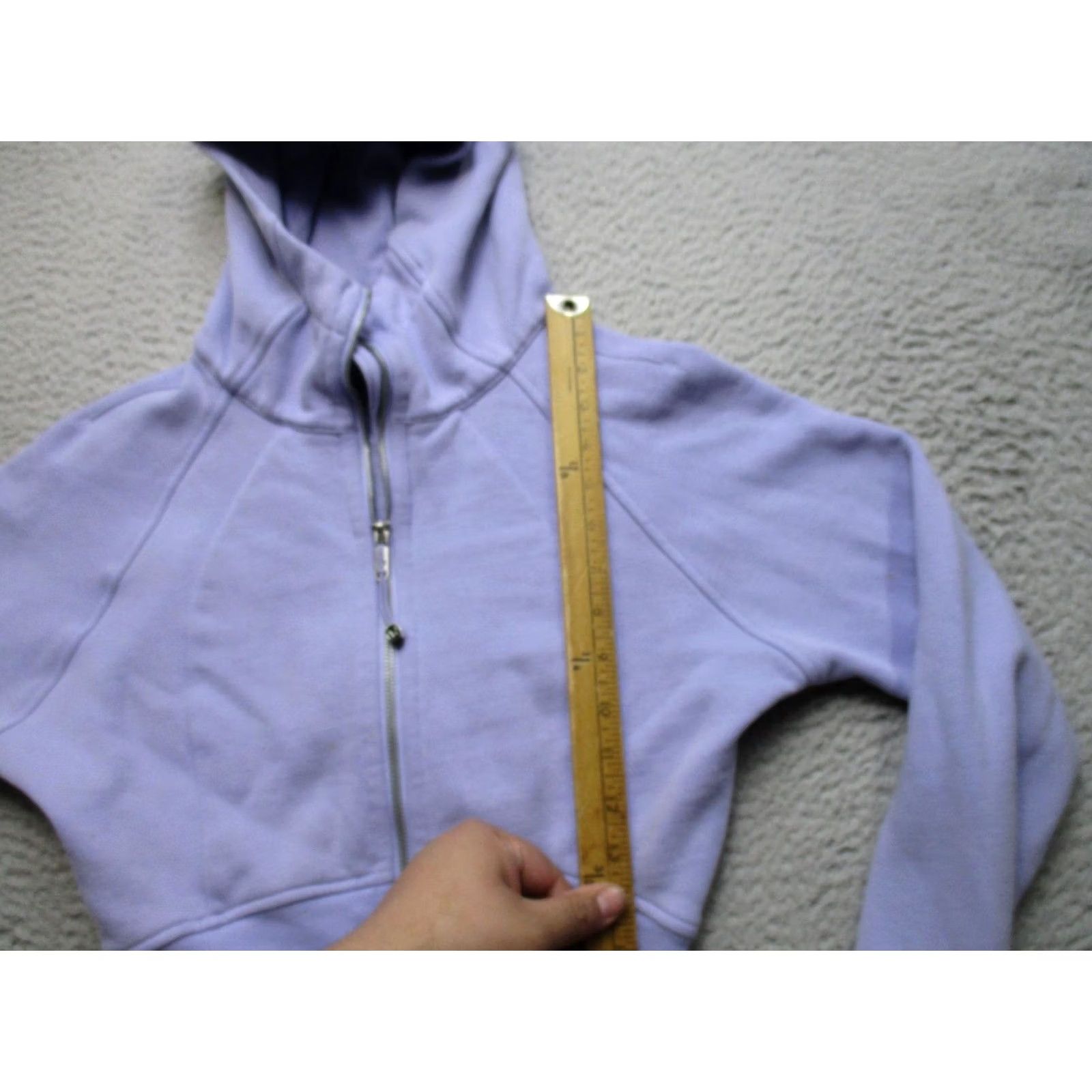 Lululemon Lululemon Womens Hoodie Purple 4 Cropped Full Zip High Neck Fleece Raglan Size S / US 4 / IT 40 - 5 Thumbnail