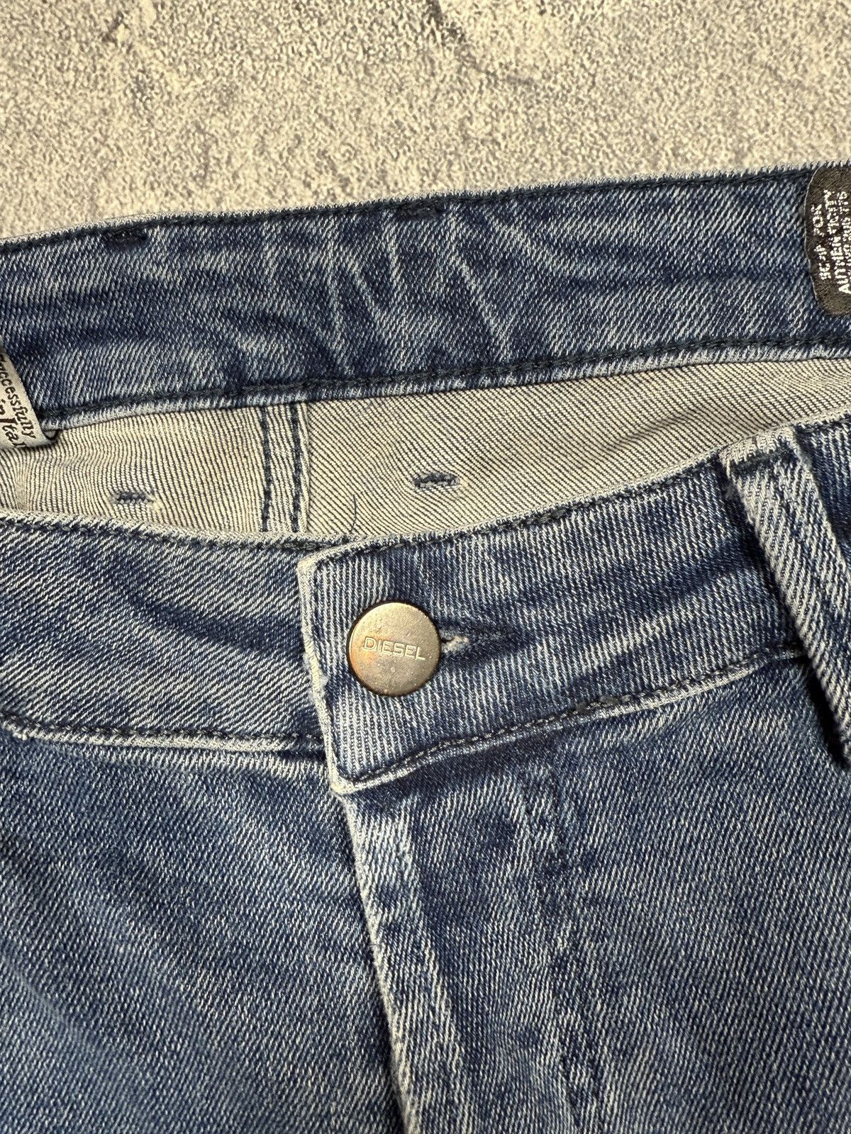 Diesel Vintage Y2K Diesel jeans denim faded stretwear style size 36 Size 25" / US 0 / IT 36 - 11 Thumbnail