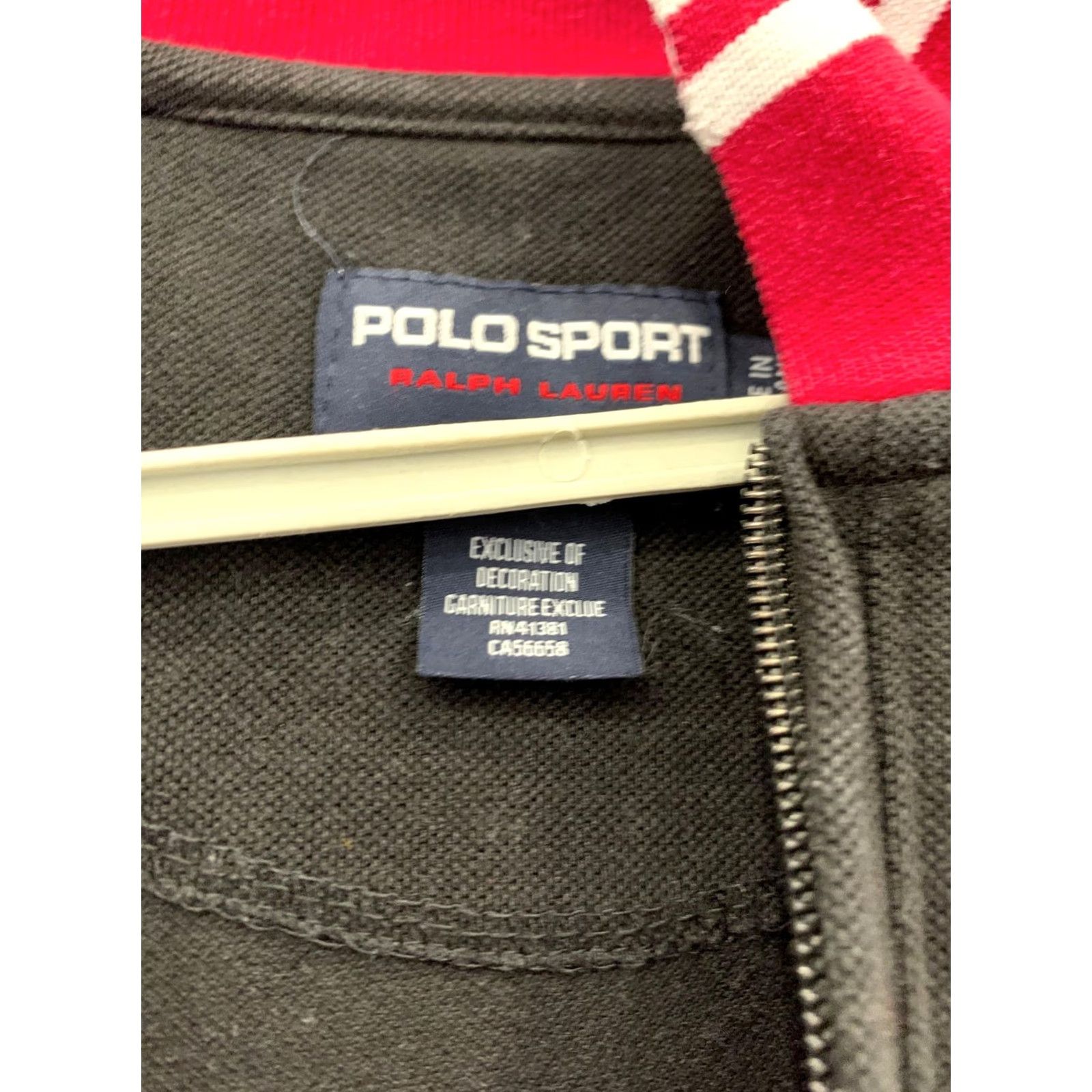 Ralph Lauren VINTAGE Polo Sport Ralph Lauren Wimbledon Quarter-Zip Pullover Men XL Red Black Shirt Size US XL / EU 56 / 4 - 4 Thumbnail