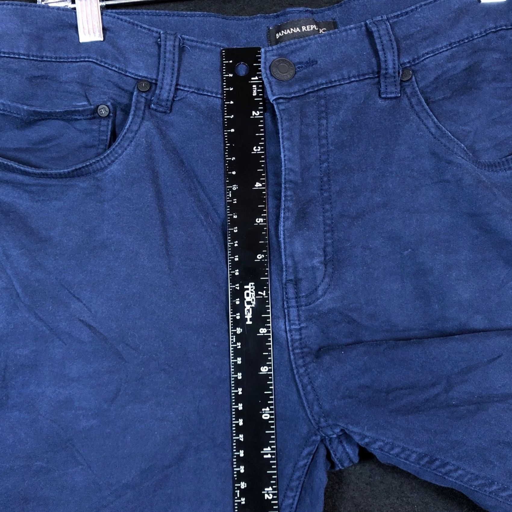 Banana Republic Banana Republic Mens Pants Navy Blue Skinny Chino Stretch 34x30 Size US 34 / EU 50 - 7 Thumbnail