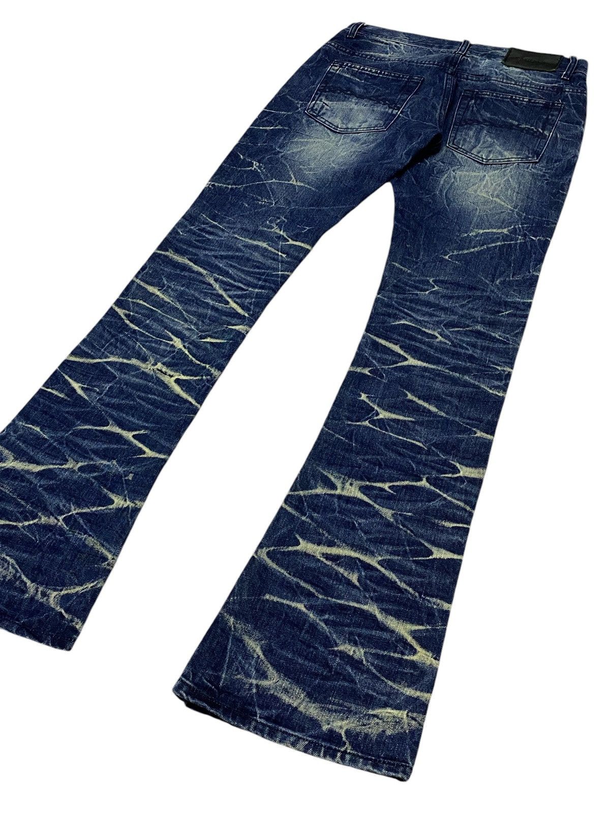 Hysteric Glamour Japanese Brand “MIDAS” Low Rise Glitter Splash BootCut Jeans Size US 30 / EU 46 - 12 Thumbnail