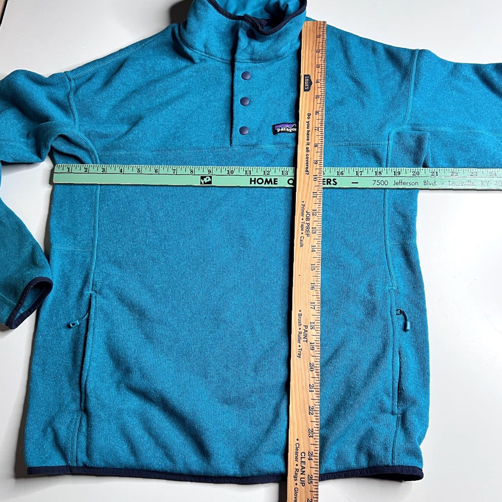 Patagonia Patagonia Pullover Womens Large Blue Fleece Snap Mock Neck Pockets Winter Size L / US 10 / IT 46 - 4 Thumbnail
