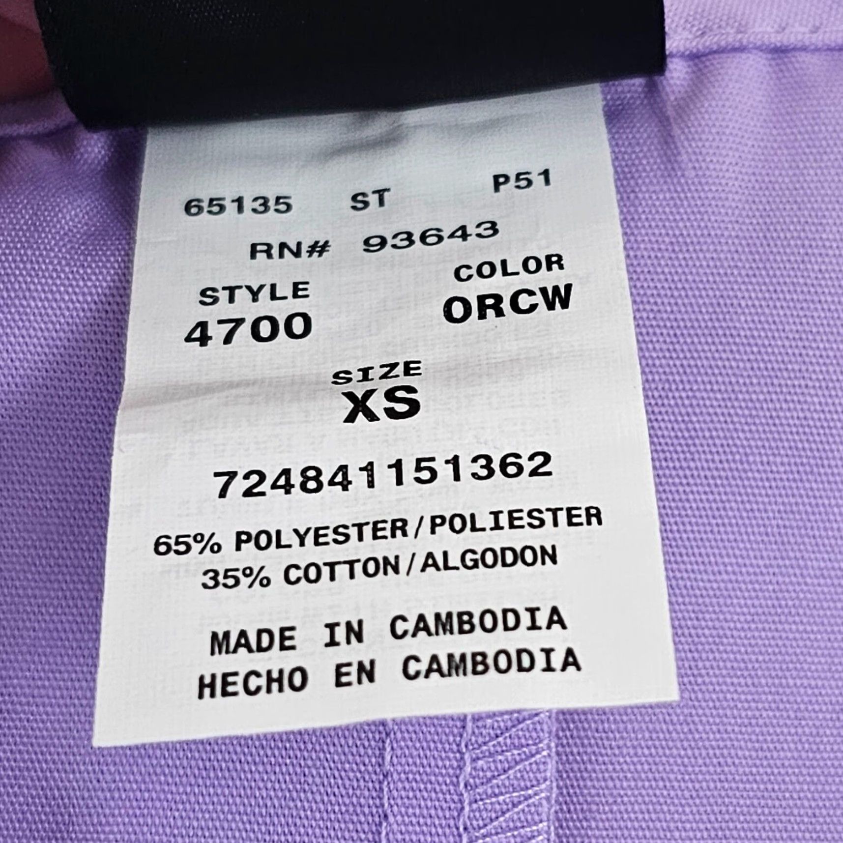Cherokee VINTAGE Cherokee Women's Scrub Top XS Purple Medical Uniform Nurse Comfort Pockets NWT Size XS / US 0-2 / IT 36-38 - 6 Thumbnail