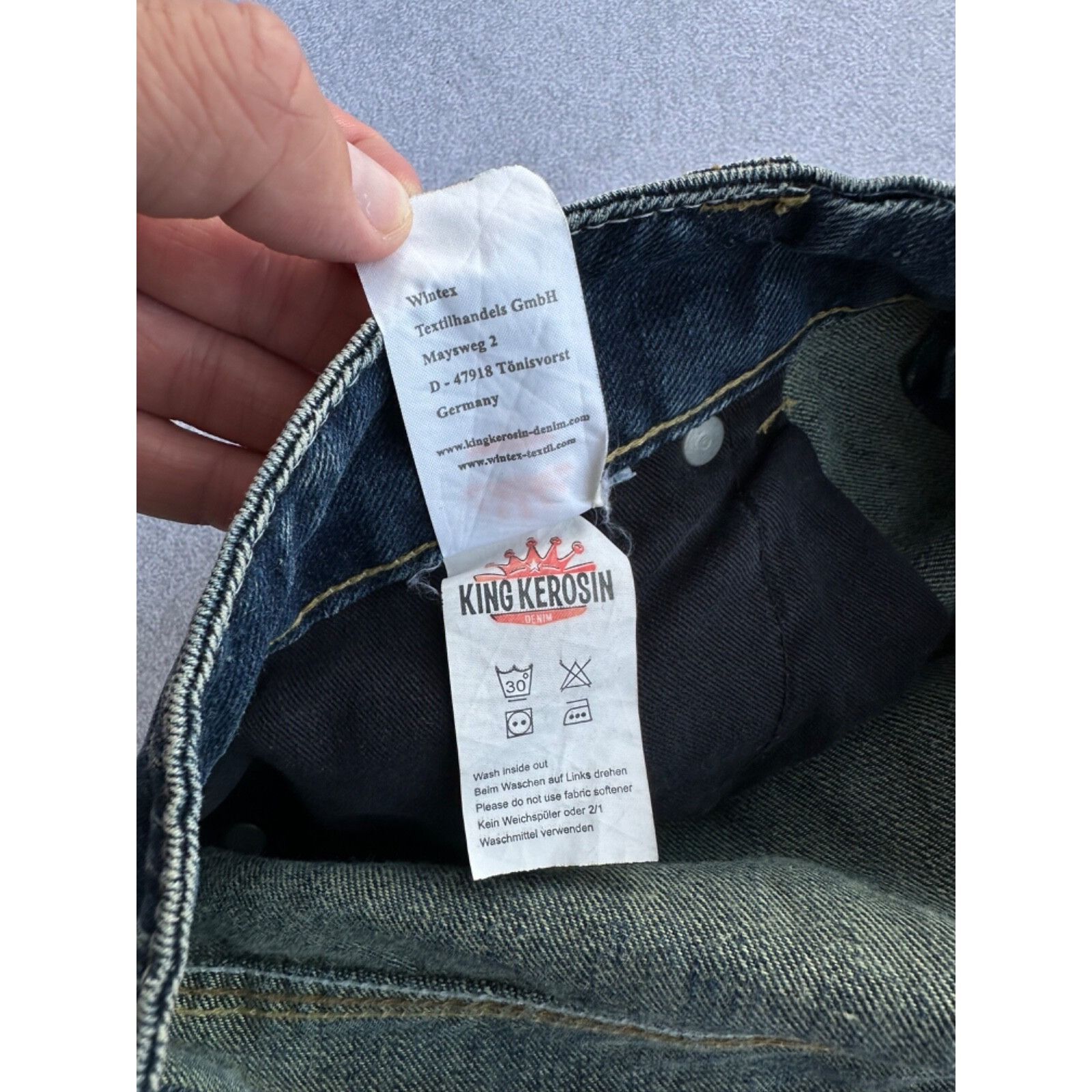Vintage VTG King Kerosin Moto Japanese Heavy Jeans Size US 36 / EU 52 - 7 Thumbnail